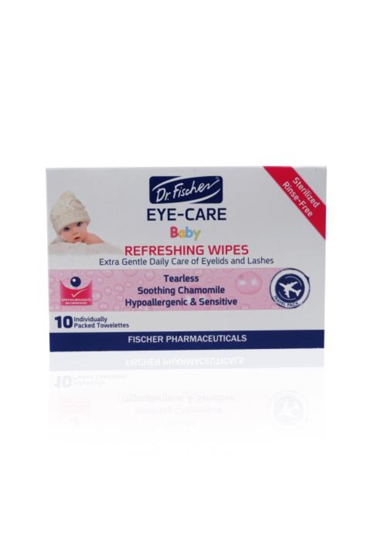 Dr.Fischer Стерильные очищающие салфетки для глаз Dr.Fischer EyeCare Baby — дорожный набор из 10 шт. 7290015293464