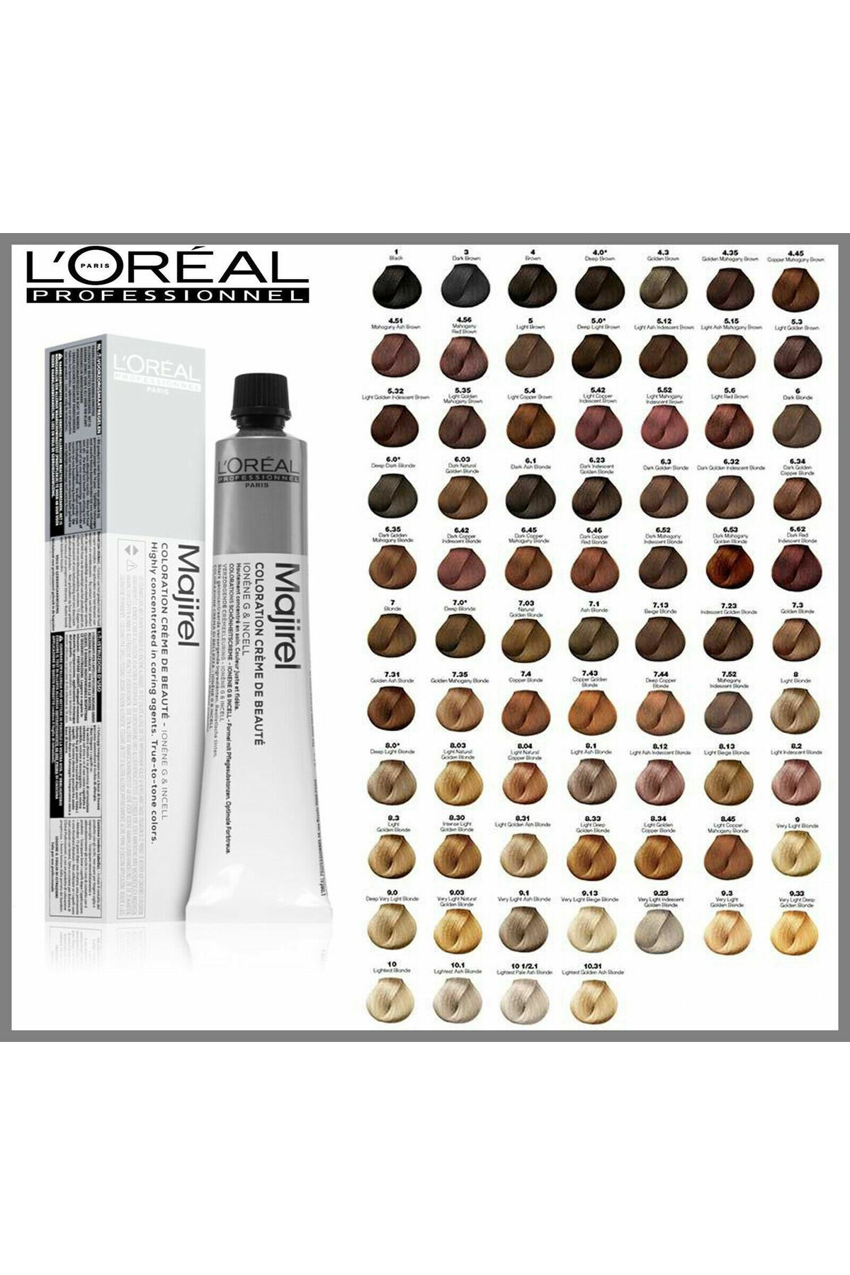 رنگ مو Loreal Majirel شماره 5 50 ML بدون اکسیدان-3474634003176 L'oreal Professionnel