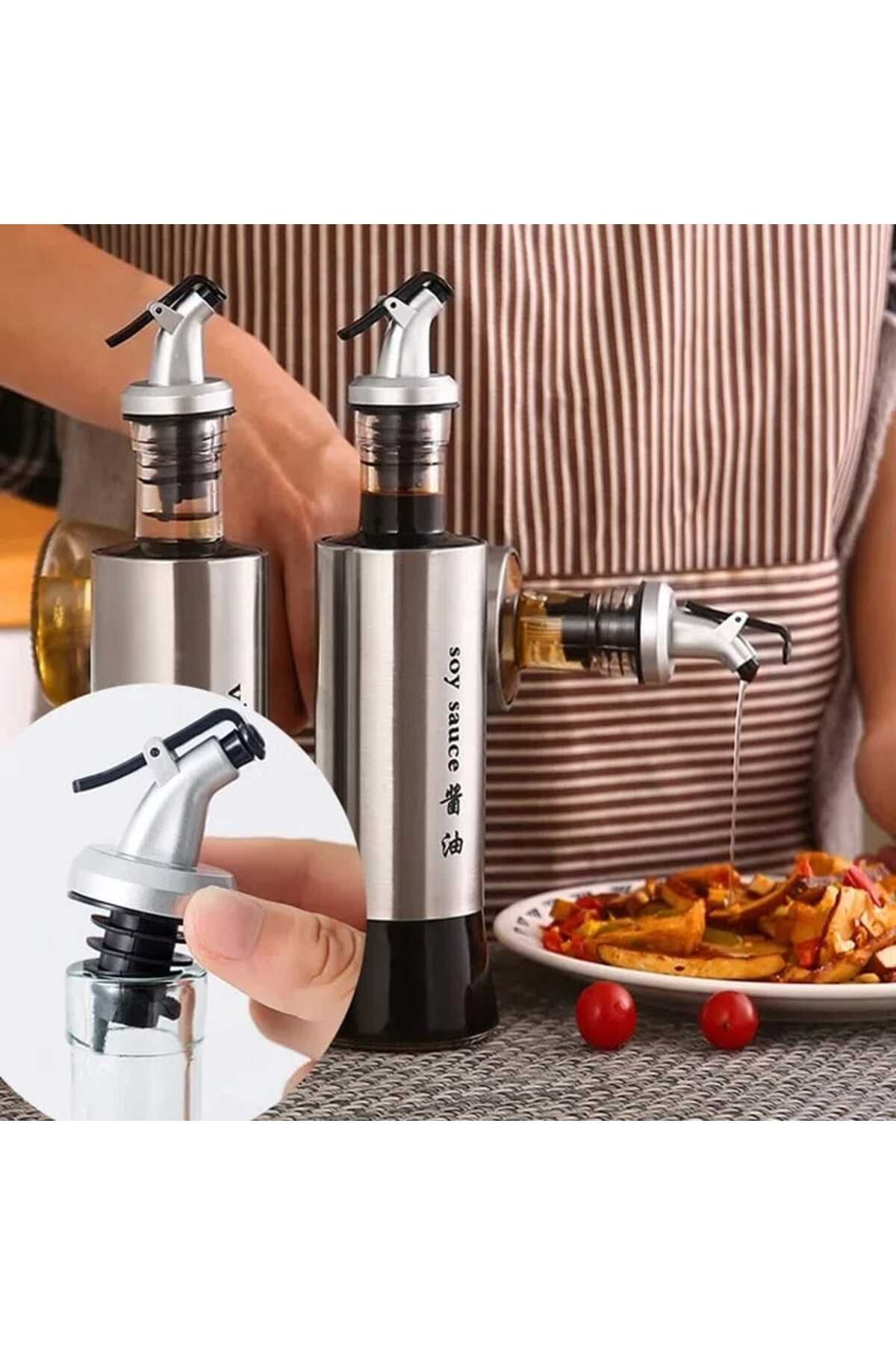 TİNEKE-Bottle Head Service Oil Pot Apparatus| Oil Pot Bottle Tip Service Apparatus Sauce Bottle Apparatus 5 Pieces 4