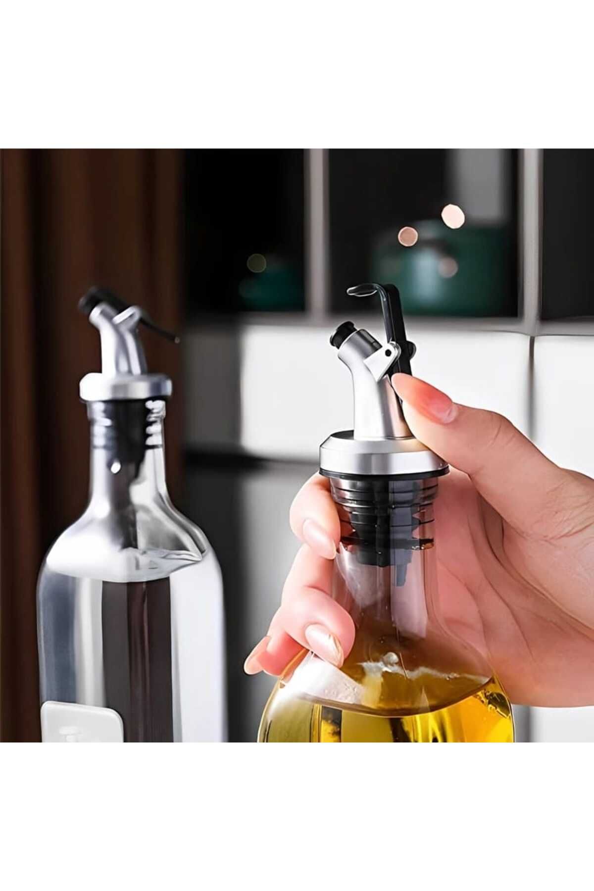 TİNEKE-Bottle Head Service Oil Pot Apparatus| Oil Pot Bottle Tip Service Apparatus Sauce Bottle Apparatus 5 Pieces 3