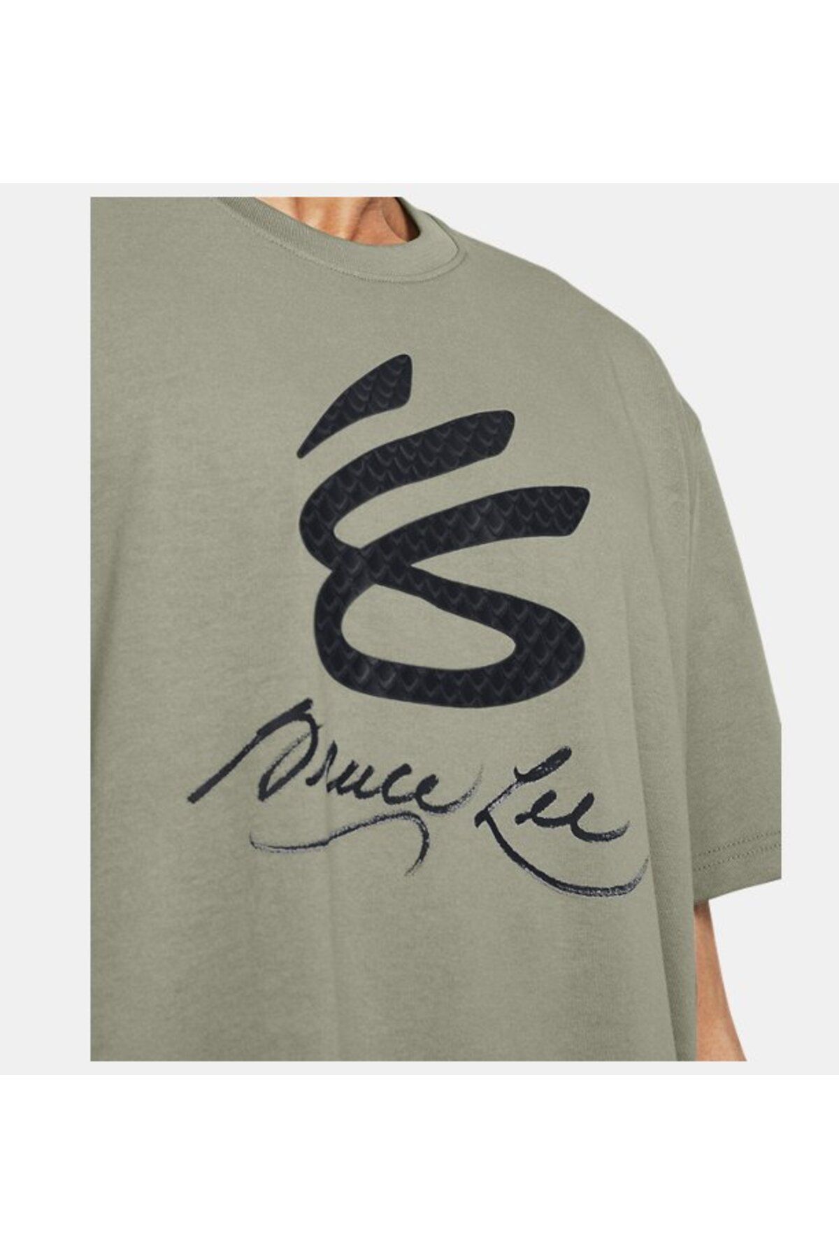 تی شرت سبز مردانه آستین کوتاه X Bruce Lee 1384269 504 Under Armour