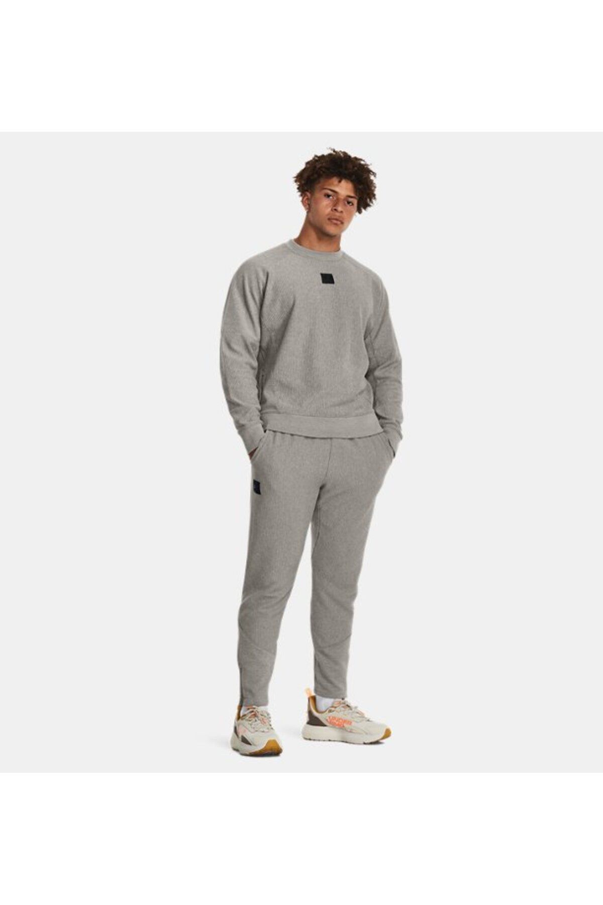 سویشرت ورزشی خاکستری مردانه Croose Fleece Ua عثمانی 1373877 294 Under Armour