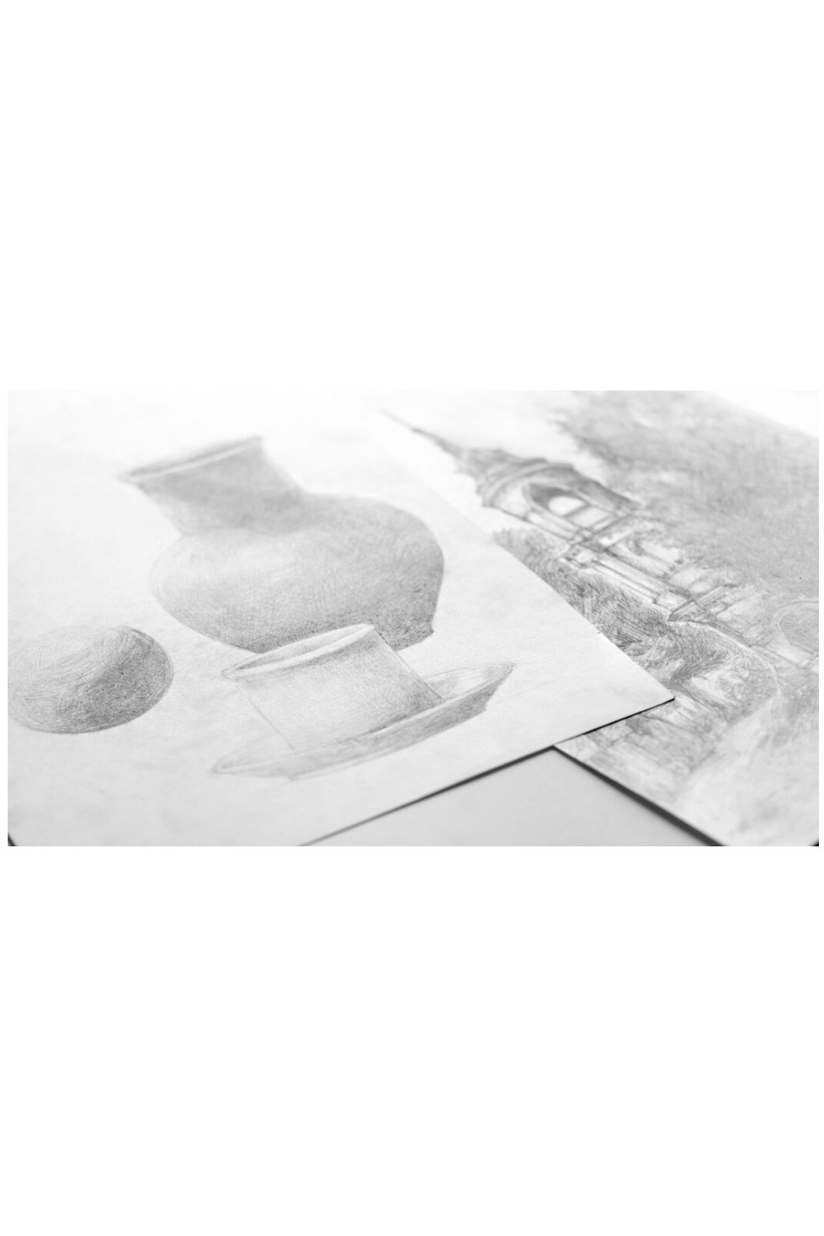ACUTO-Fio A5 Spiral Sketchbook 90 gr Sketch Set with Cloth Bag Keep Smiling Charcoal Drawing Set 12 Pieces 6