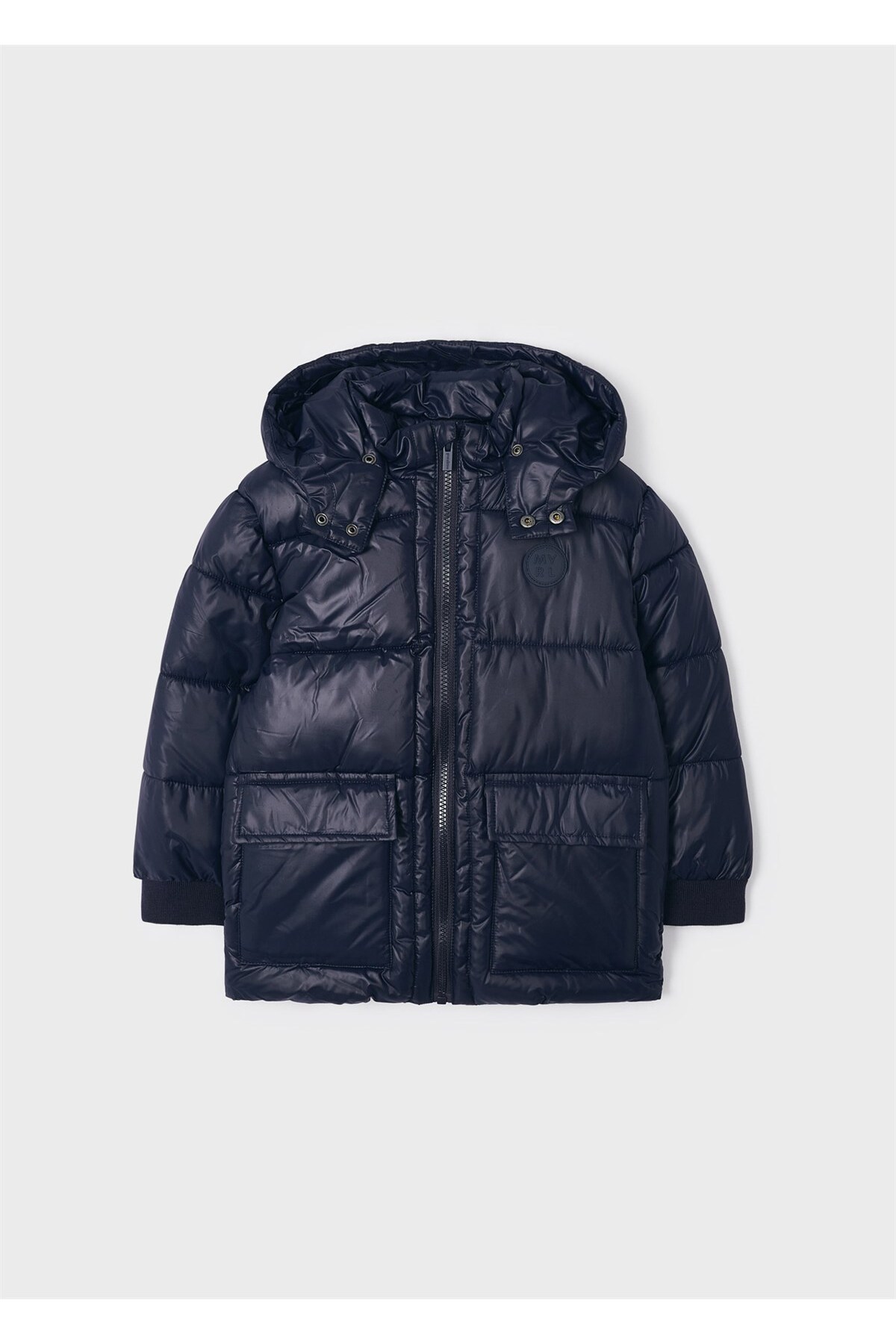 مایورال کاپشن پفی براق پسرانه با آستر پشمی