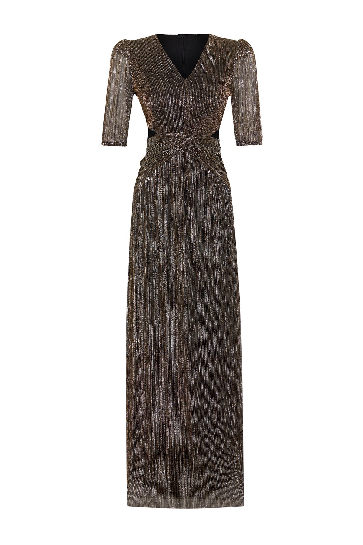 Trendyol Collection-Brown A-Line Knitted Evening & Homecoming Dress Tprss24Ae00014 7