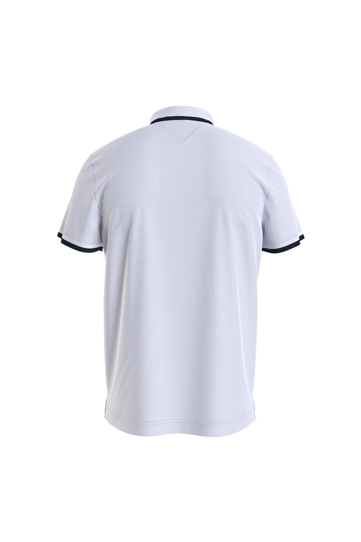 تی شرت یقه پولو سفید مردانه چوگان پوست مسطح DM0DM18313YBR Tommy Jeans