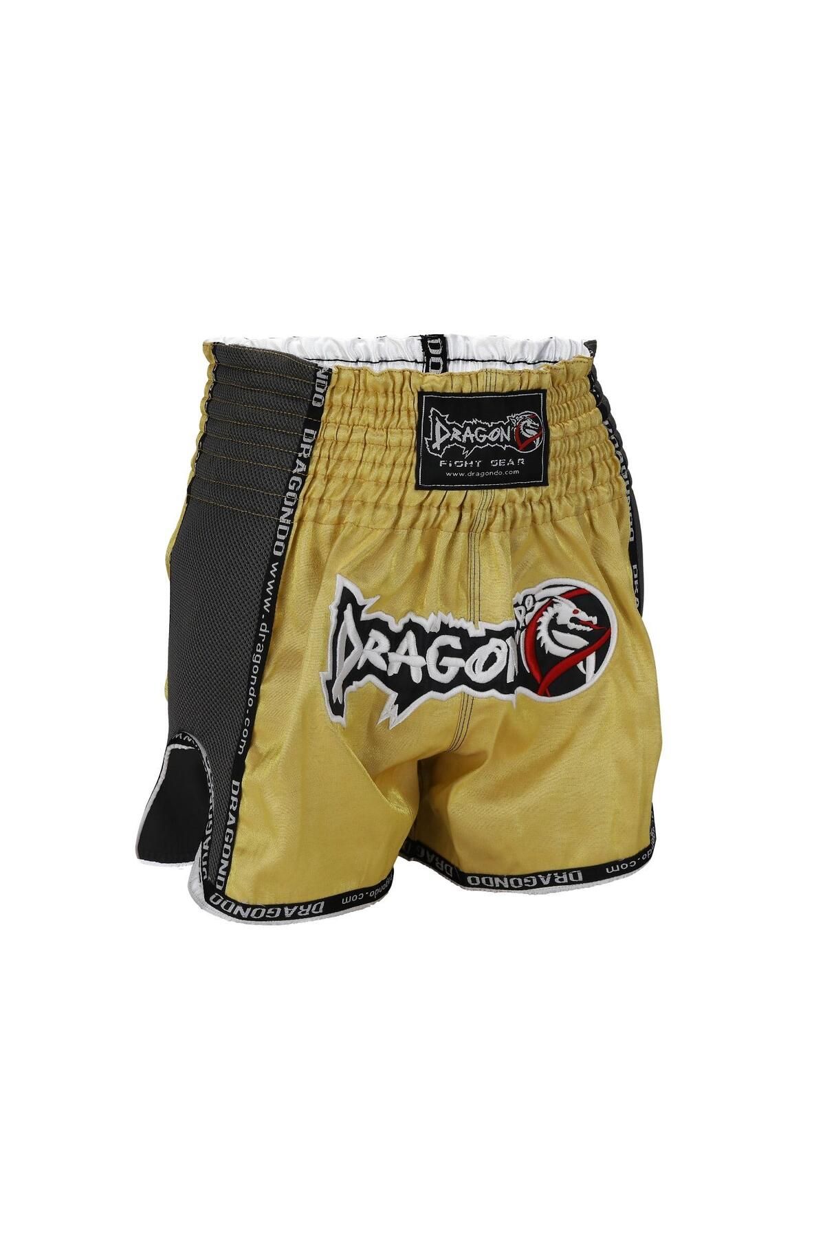 تجهیزات بوکس زرد MT3035 Muay Thai Short ویژه بافندگی شورت های تایلندی Dragondo