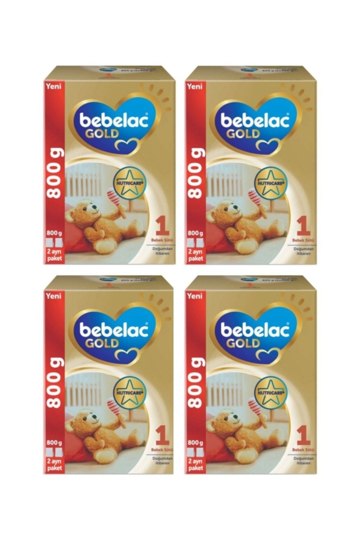 Bebelac Gold 1 Numara 800 gr x 4 Adet Avantaj Paketi