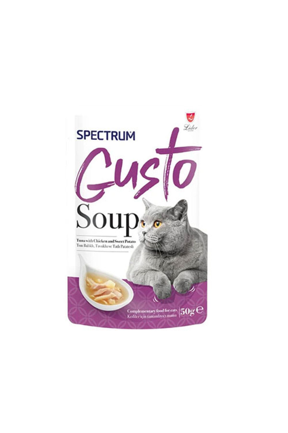 Lider Spectrum Gusto Ton Balıklı Tavuklu Ve Balkabaklı Kedi Çorbası 50 Gr dayı 3