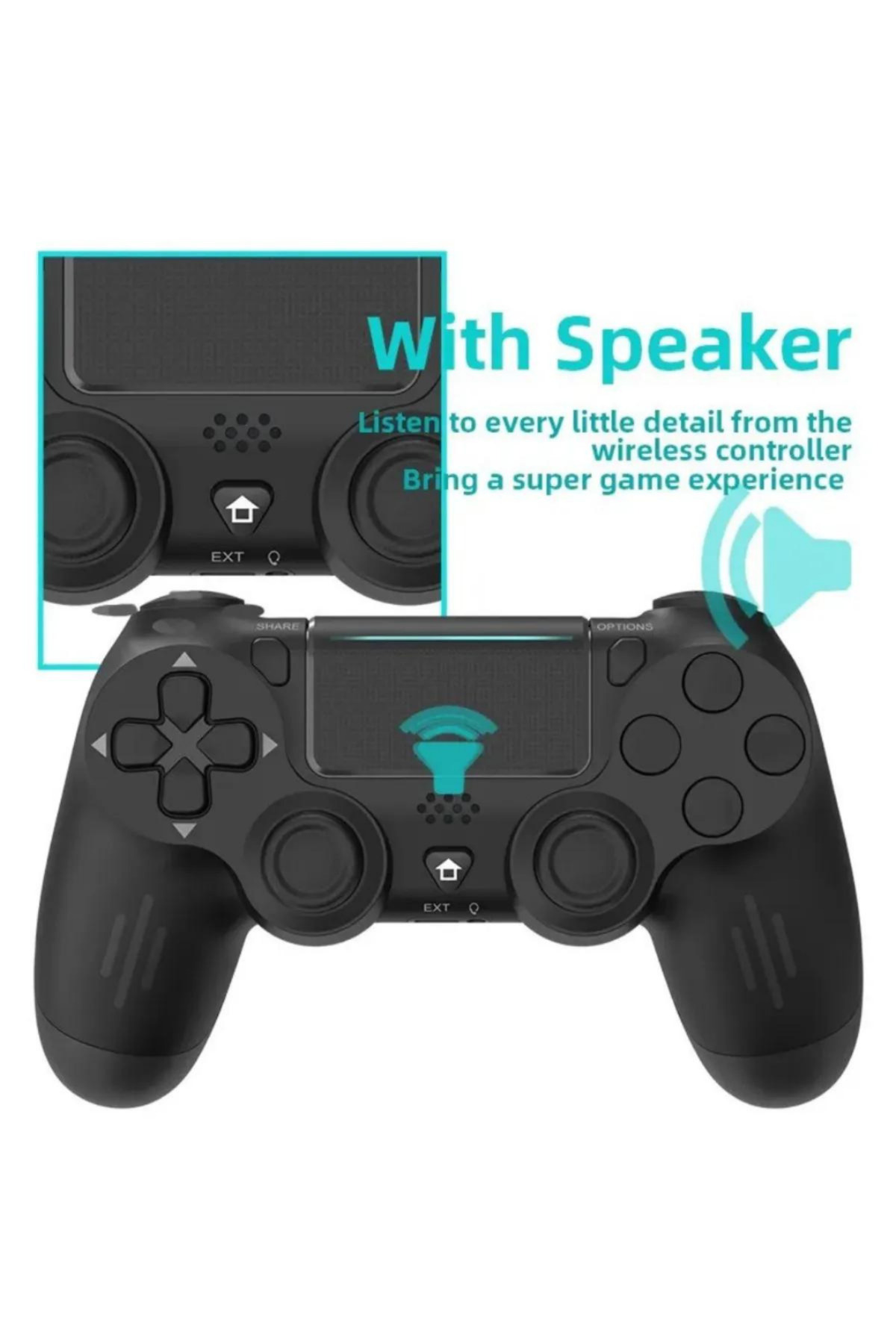 PS4 Uyumlu Kol Wireless Bt Kablosuz Oyun Kolu Joystick Tablet Telefon Pc Uyumlu Titreşimli Oyun Kolu 3