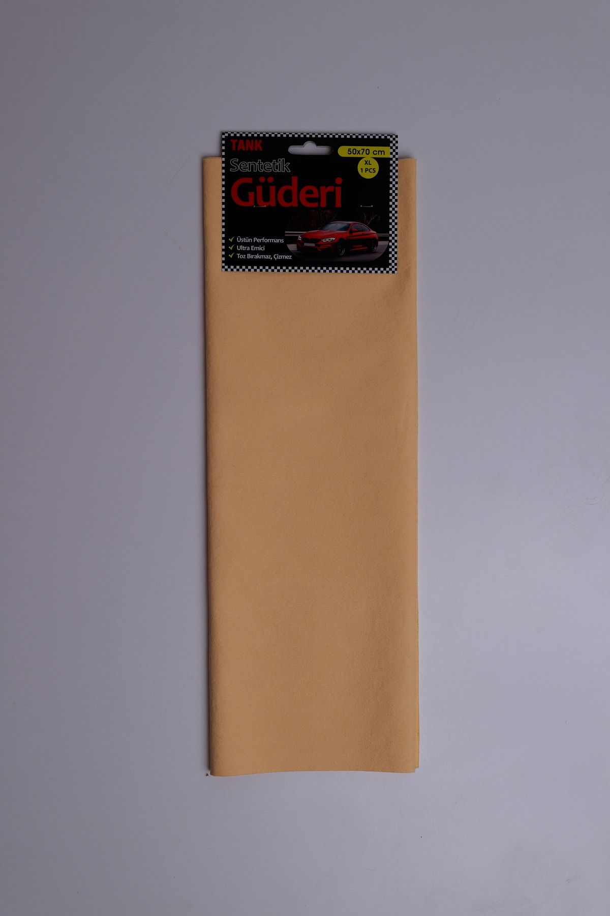 MİKROFİBER GÜDERİ TEMİZLİK BEZİ 50 X 70cm 1 ADET SARI