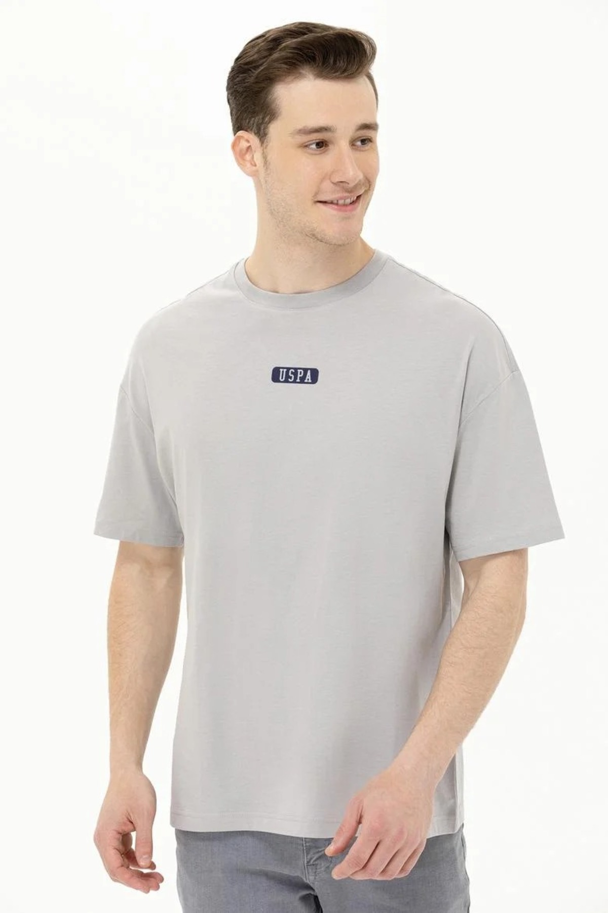 تیشرت مردانه خاکی یو اس پولو | G081SZ024-000 اورجینال - تصویر 2