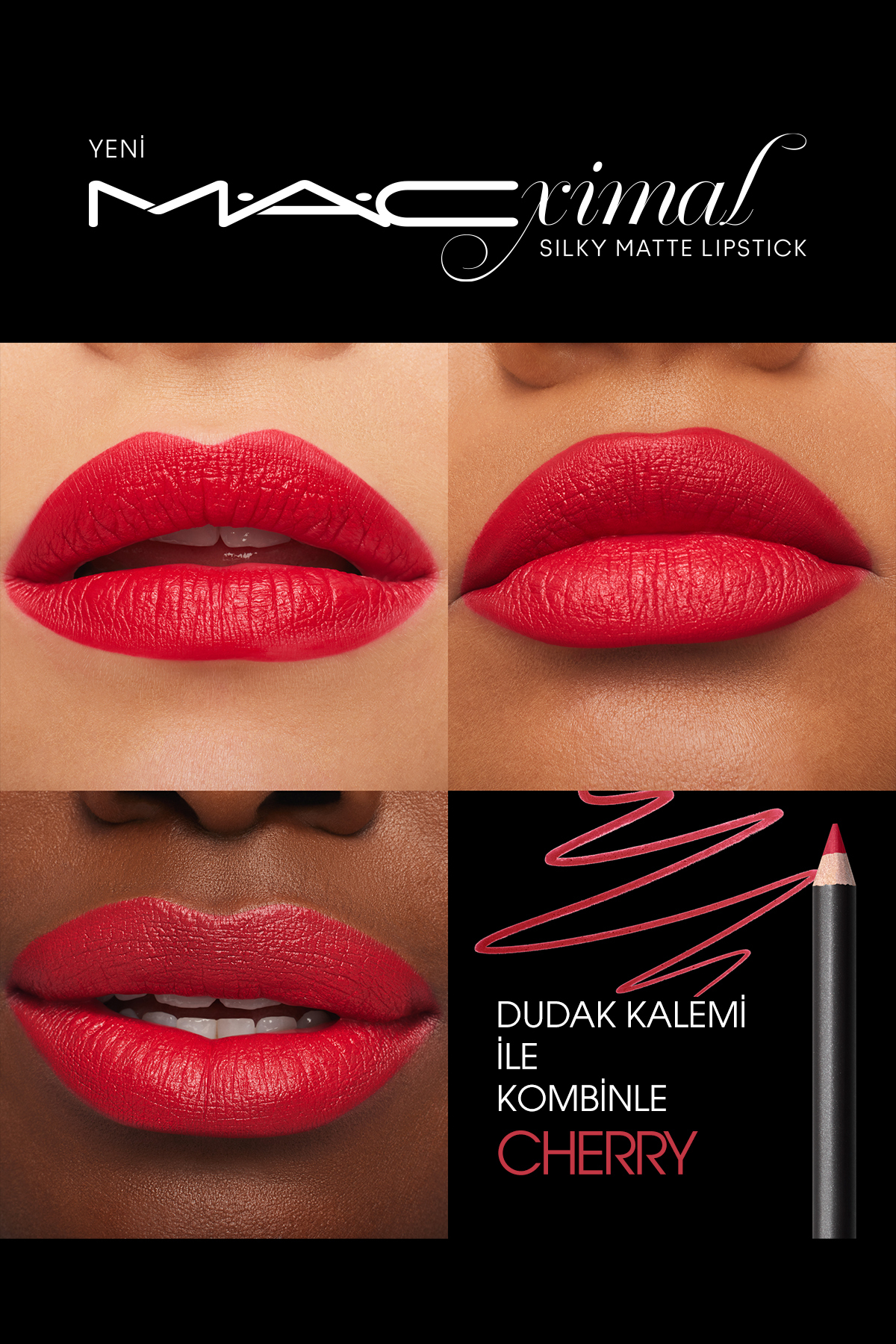 رژ لب  قرمز مکMac | KeyOn2632 اورجینال - تصویر 5