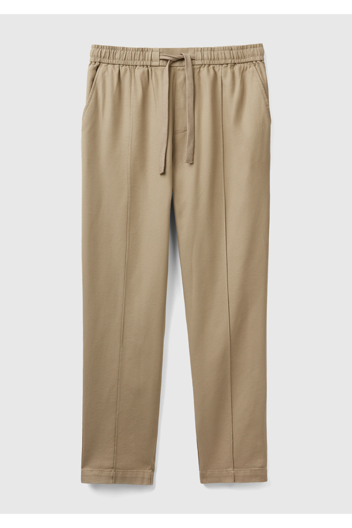 یونایتد کالرز آو بنتون شلوار مردانه خاکی نخی طرح دار طرح جگر