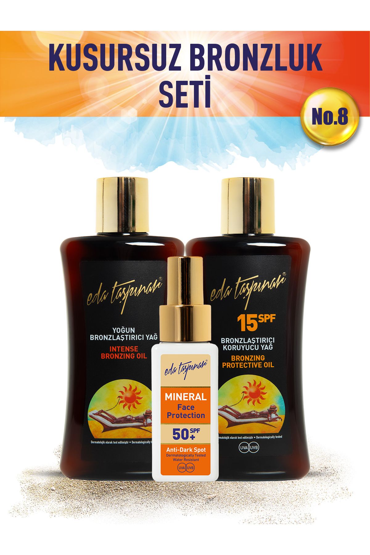 Eda Taşpınar-Tan Perfect Set no.8 - Spf0+Spf15+FaceCore (EGX03-EGX17-EGX94) 1