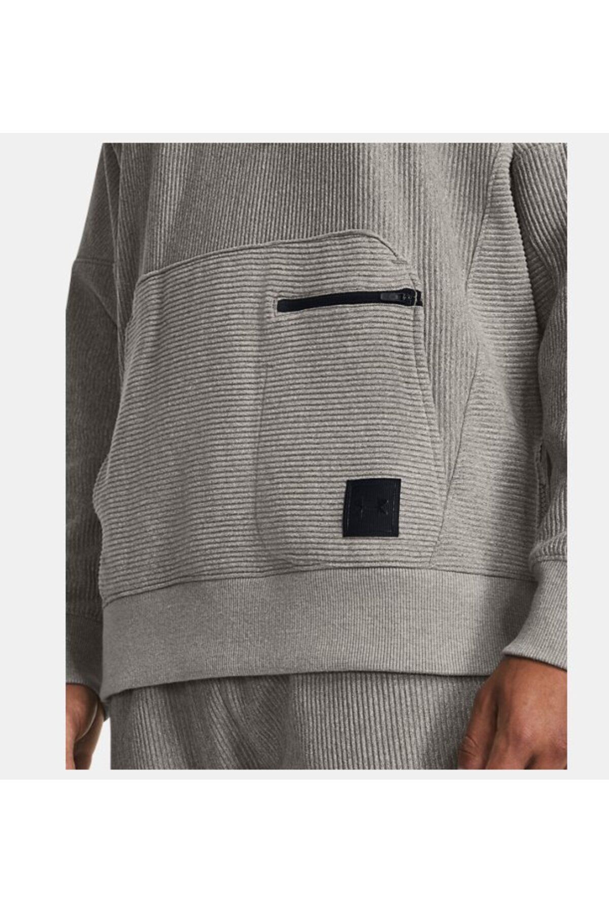 سویشرت ورزشی خاکستری مردانه UA عثمانی Ua Hooded 1373878 294 Under Armour