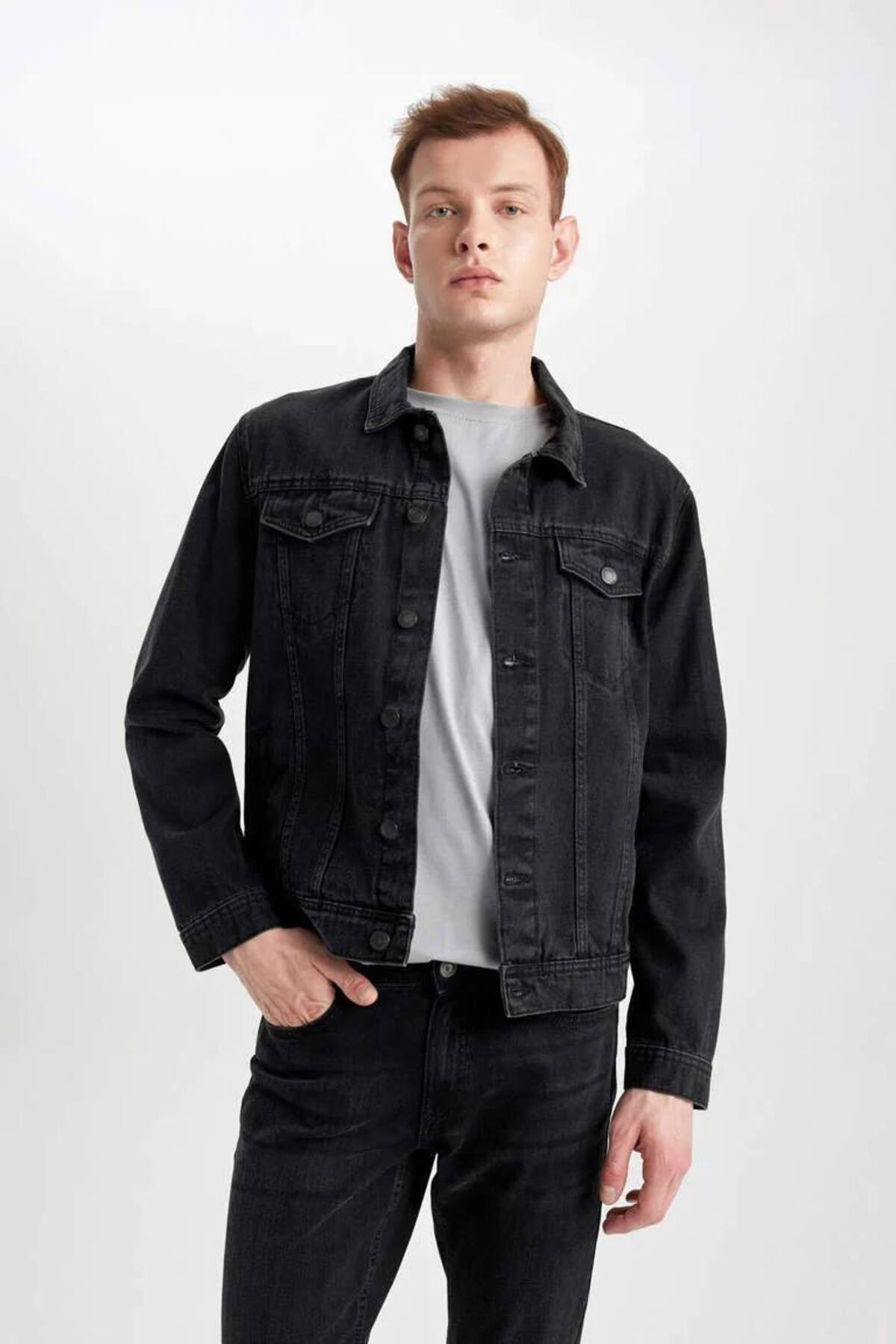 Defacto Z3379az/nm40 Erkek Jean Ceket Black - Fiyatı, Yorumları
