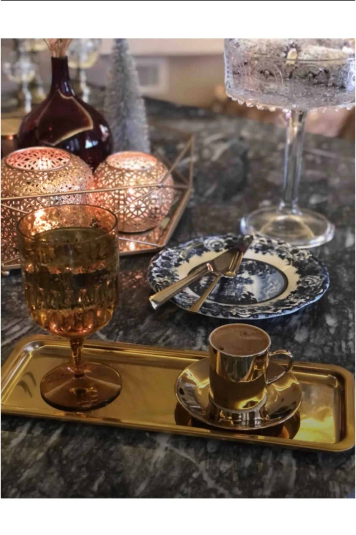 AHİR TİCARET-Rectangular Presentation Tray 13 Cm X 33 Cm 1 Piece 4