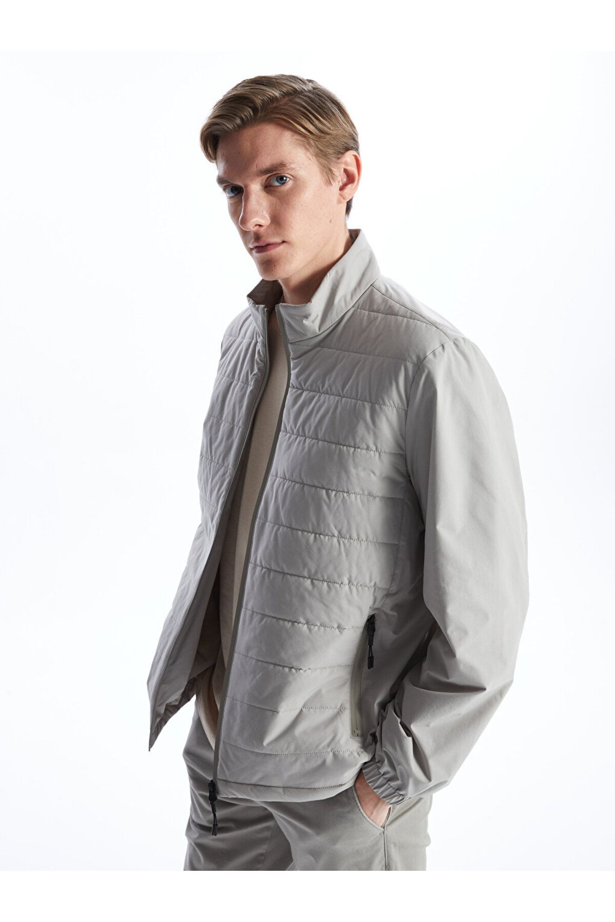 LC Waikiki-Standard Fit Stand Collar Men's Coat 1