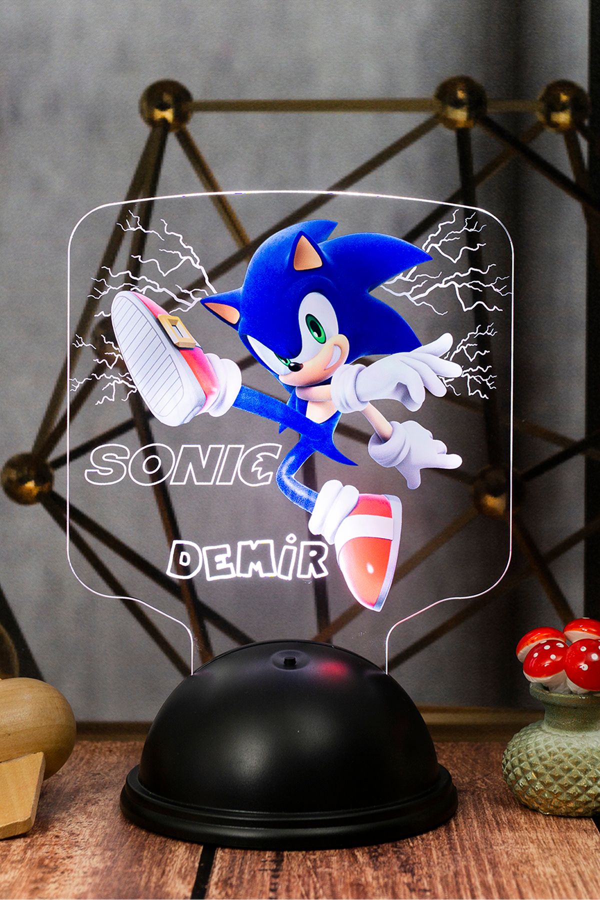 SEVG LAMBASI Kirpi Sonic Hediyesi Cocuk Odas Super Sonic Hediyesi Isimli Led Lamba Sonic Tasar m Led Lamba Fiyat Yorumlar Trendyol