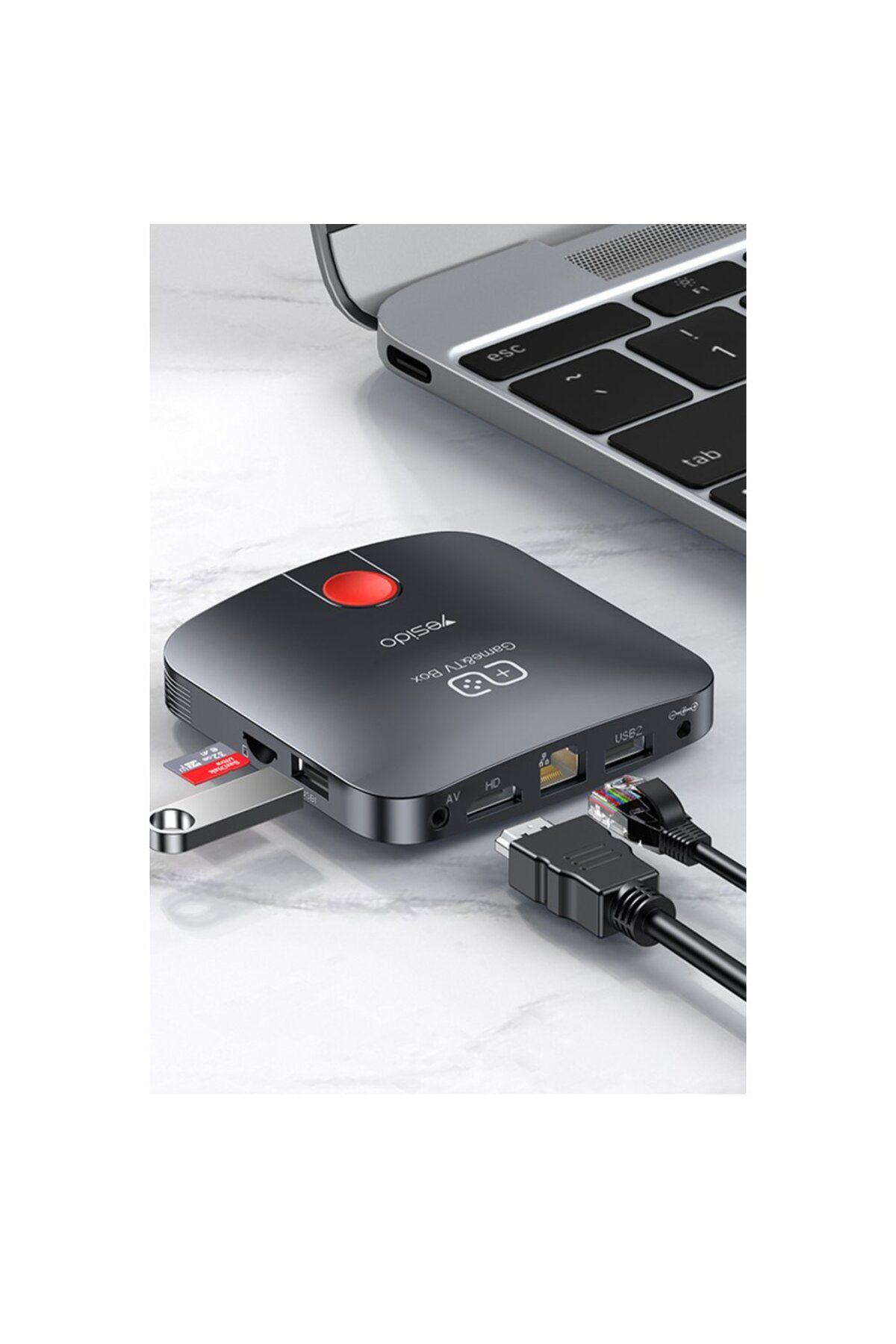 m.tk moveteck-Ultra Hd 4K Android Tv Box - Media Player and Tv Game Box, 2-Piece Gamepad Joystick Set + HDMI Wireless 2