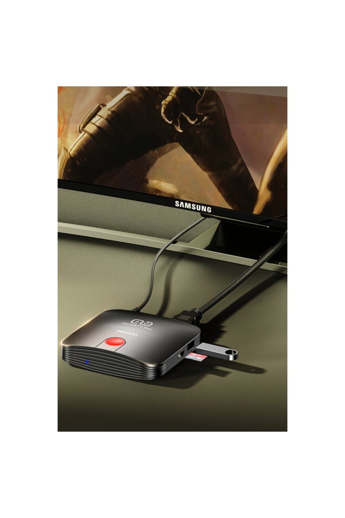 m.tk moveteck-Ultra Hd 4K Android Tv Box - Media Player and Tv Game Box, 2-Piece Gamepad Joystick Set + HDMI Wireless 4