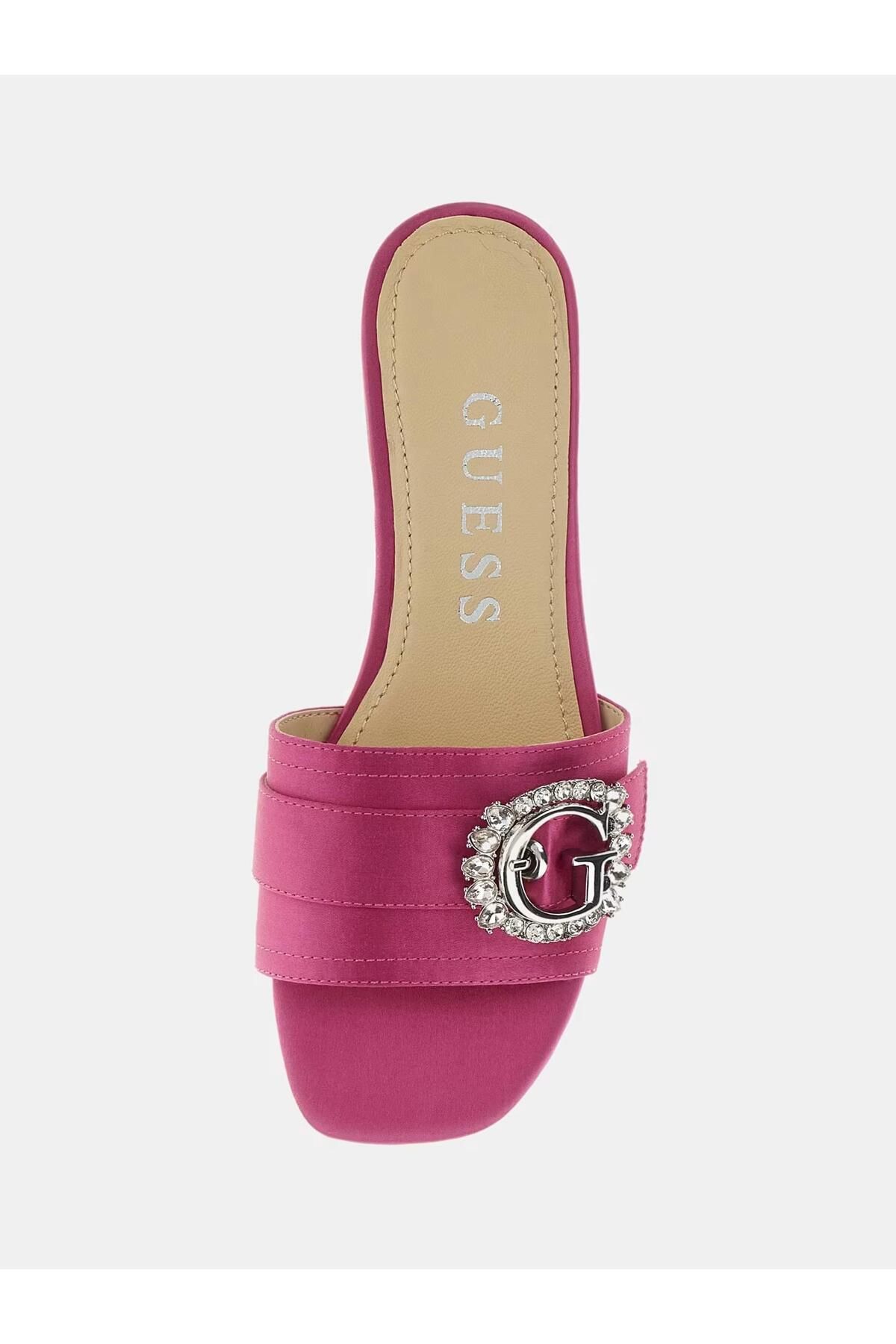 دمپایی صورتی زنانه Slip Fljllysat19 اورجینال Guess