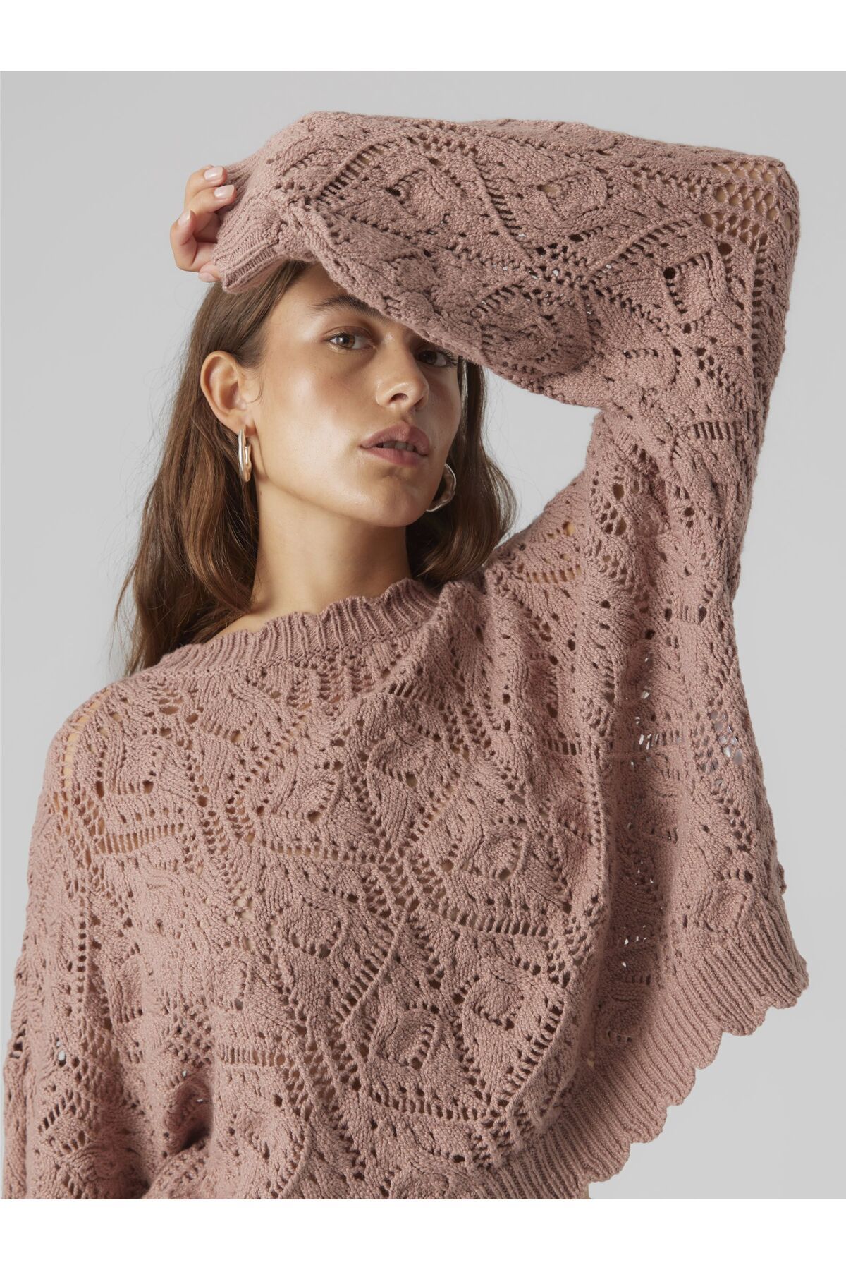 Vero Moda-Strickpullover VMFIOLA LS O-NECK PULLOVER OWN 5