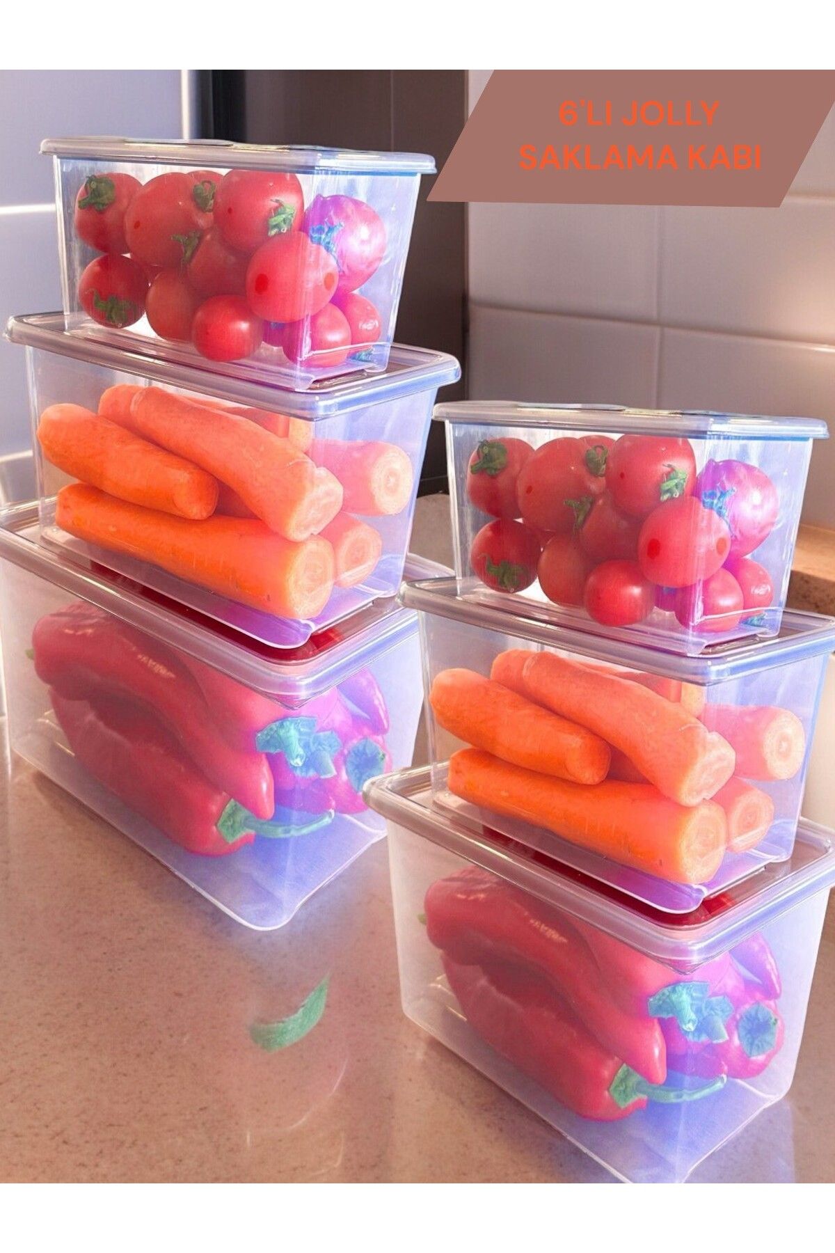 NY HOME-Set of 6 Jolly Storage Containers 1