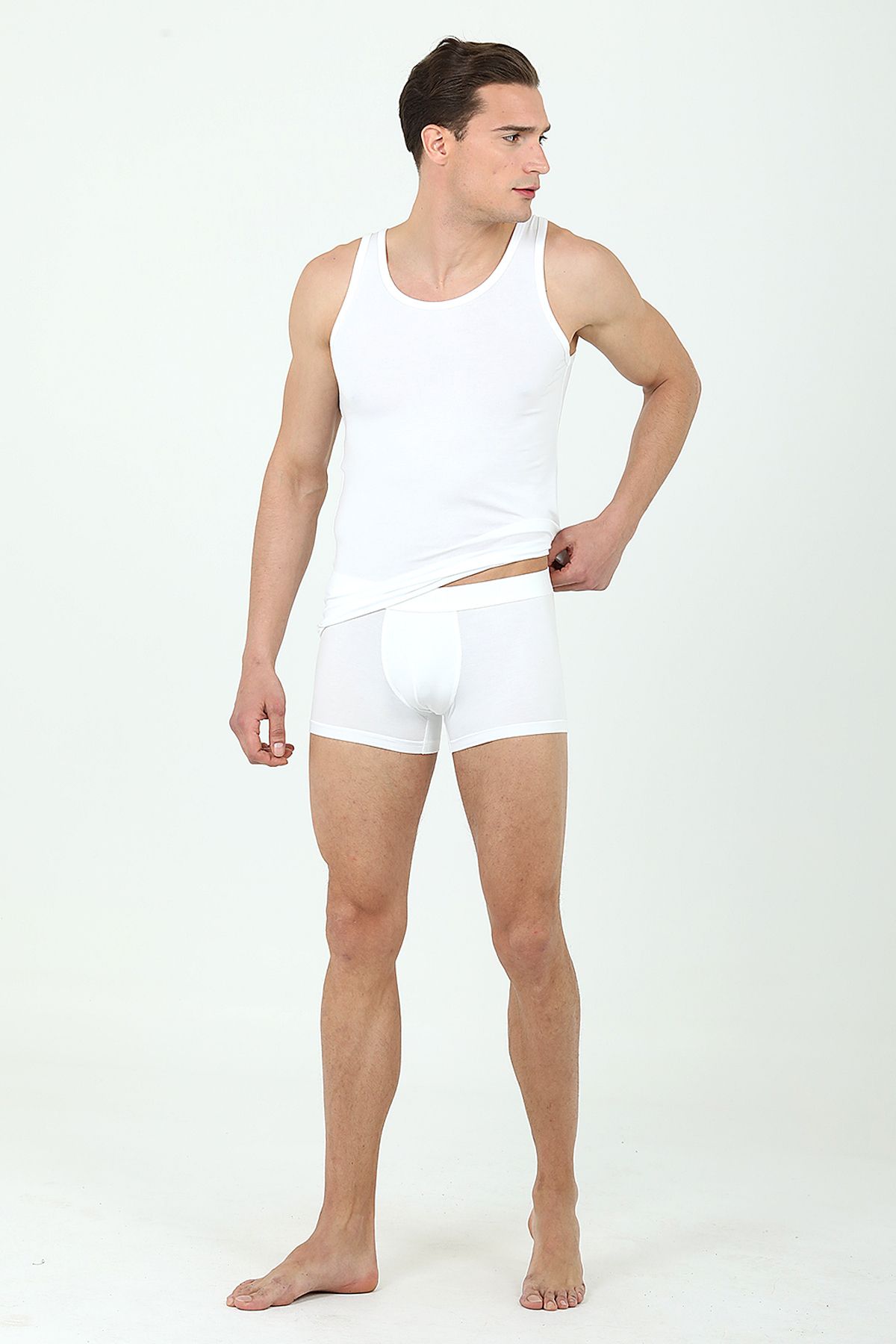 D'S Damat DS Damat Boxer Atlet Set BEYAZ