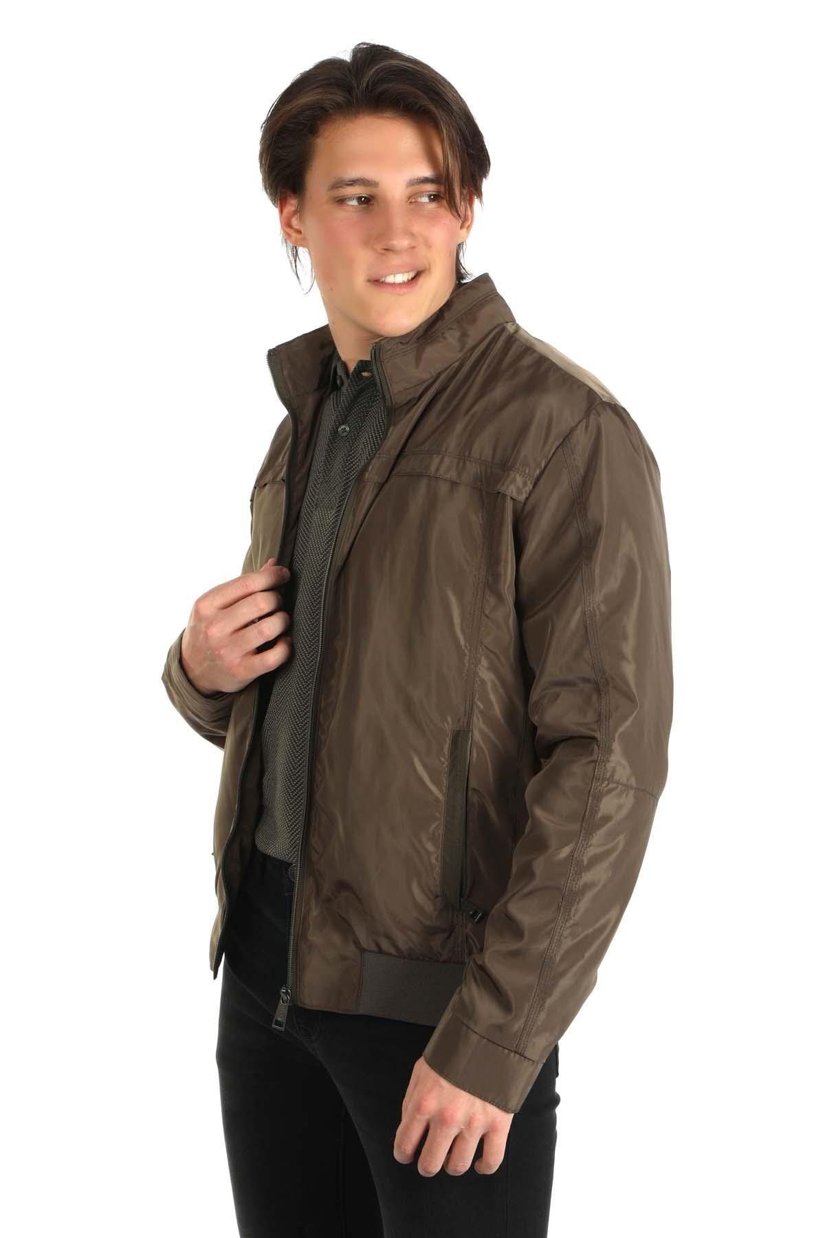کاپشن سبز مردانه کت بافندگی Fablos A. خاکی Lee Cooper