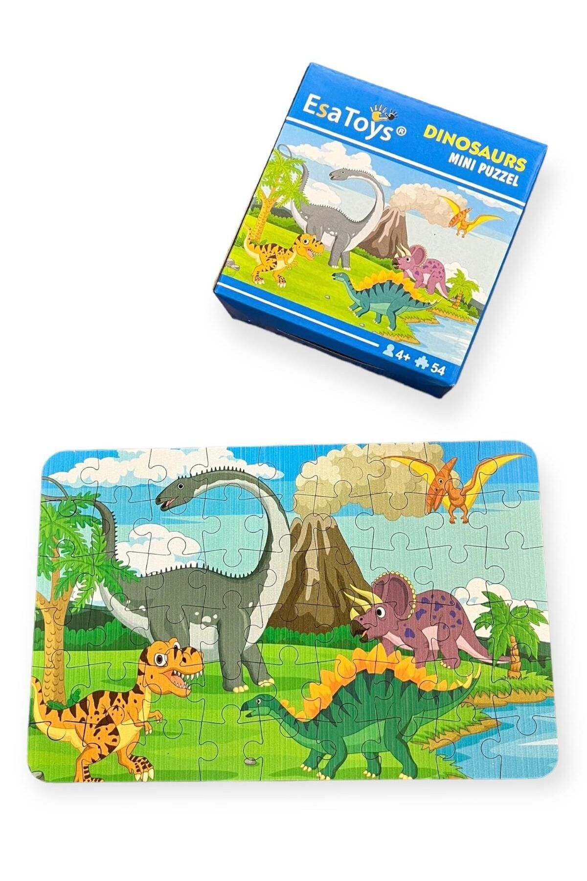 esatoys Ahşap Dinosaurs Mini Puzzle | 4 Yaş 54 Parça fotoğrafı 2 (önizleme)