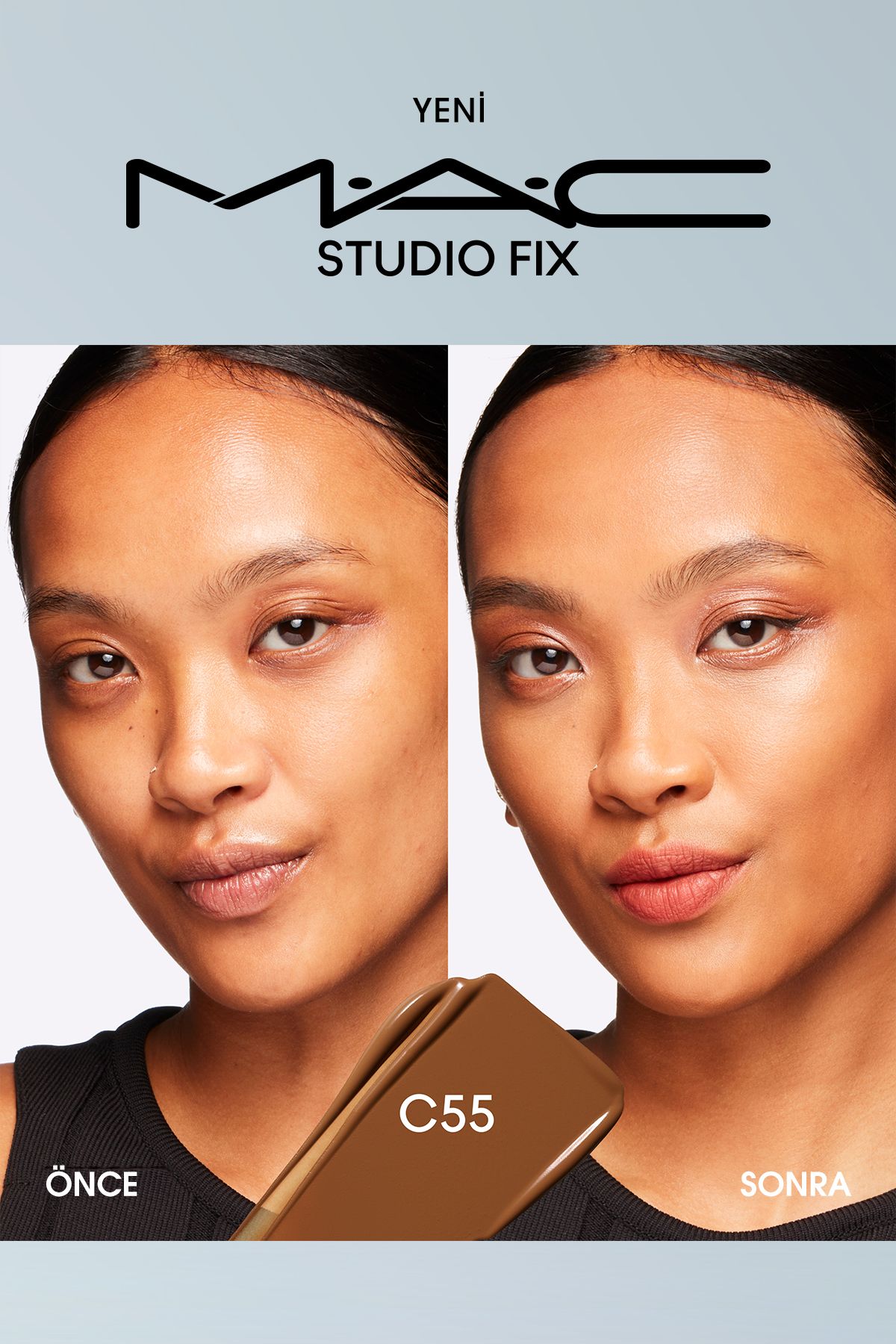 M.A.C-Matte Foundation Lasting up to 24 Hours - Studio Fix Fluid Spf15 - Color: C55 - 30ml 5