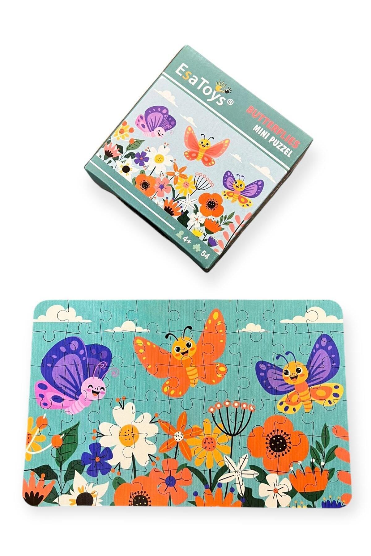esatoys Ahşap Butterfly Mini Puzzle | 4 Yaş 54 Parça fotoğrafı 2 (önizleme)