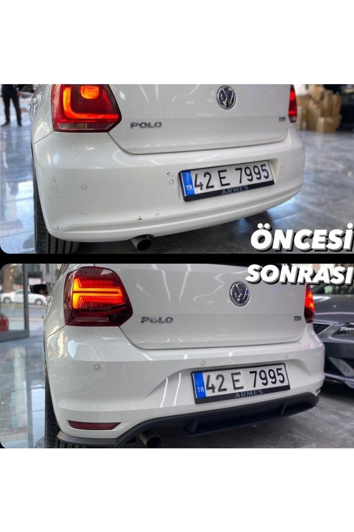 Bosch Polo gti arka tampon polo 6c arka tampon POLO 6R ARKA TAMPON