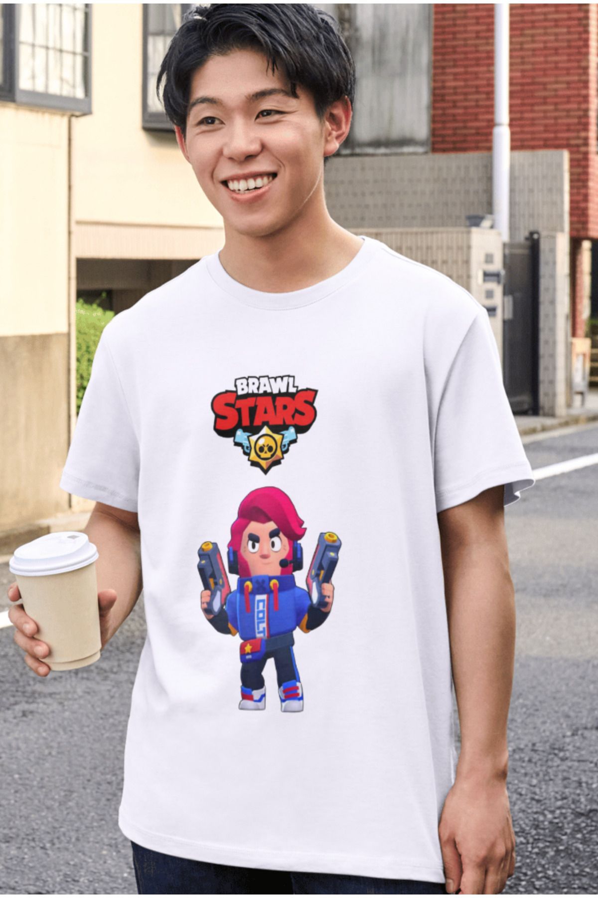 YAPO T CARET Brawl Stars Colt Ti ort Cocuk Yeti kin Beyaz T shirt Unisex Cocuk Ti ort