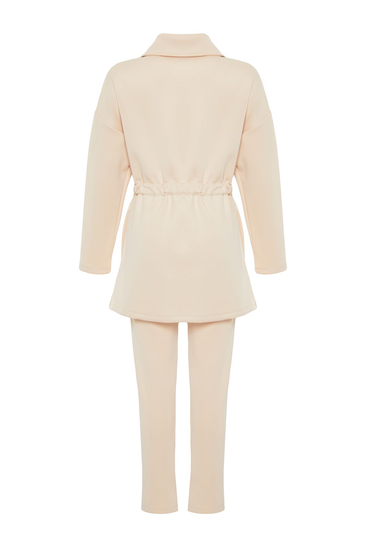 Trendyol Modest-Stone Diver/Scuba Tie Detailliertes Strickoberteil und -unterteil-Set TCTAW24EN00017 8