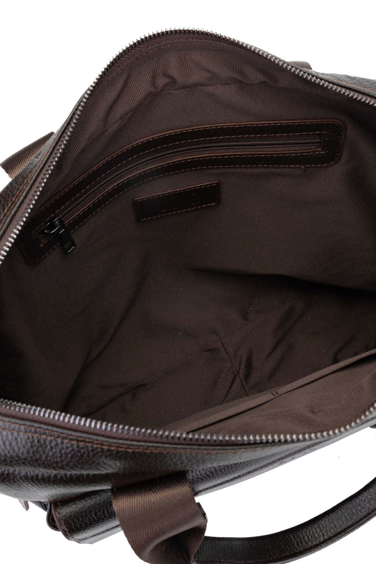 Tamer Tanca-Men's Brown Genuine Leather Floter Briefcase 5