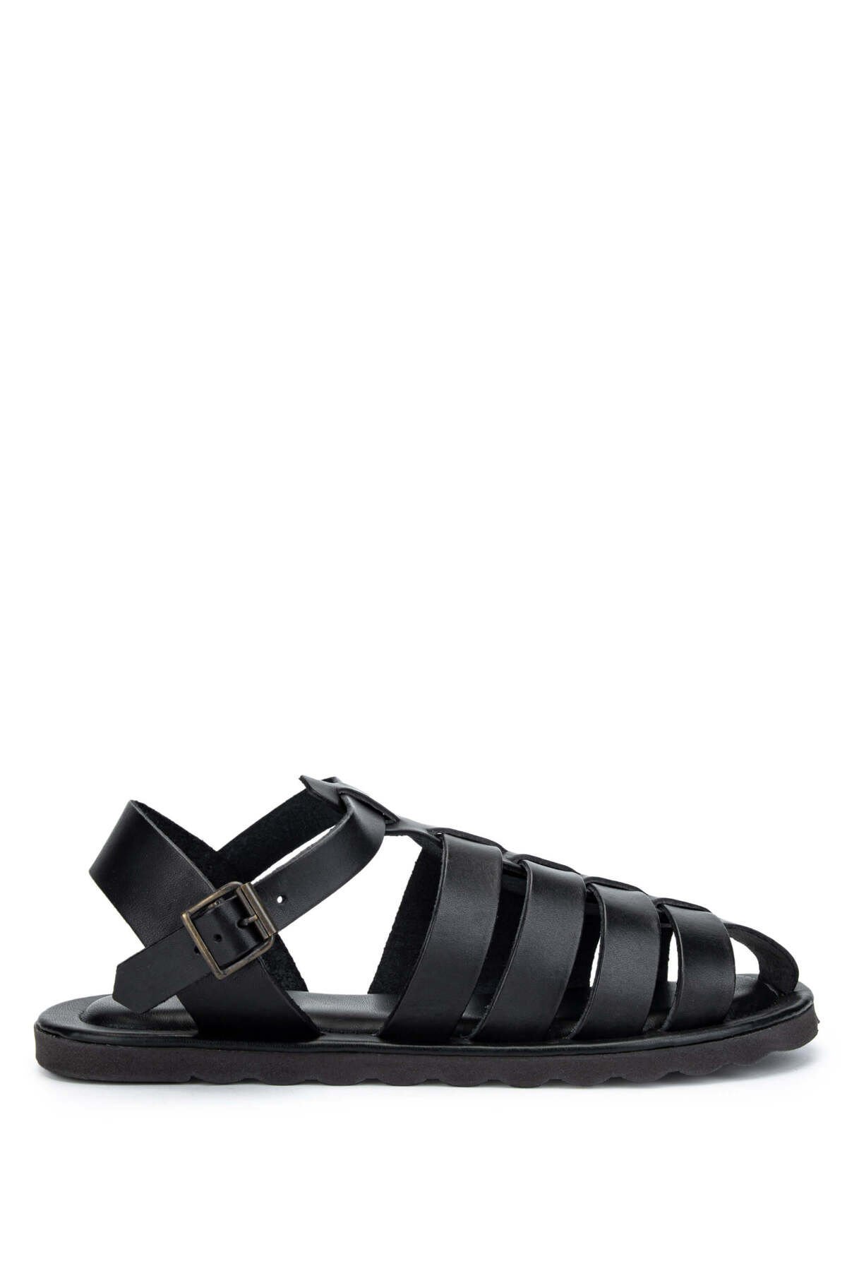 صندلز فکتوری صندل تخت مشکی چرم اصل مردانه صندلز فکتوری صندل تخت مشکی چرم اصل مردانه