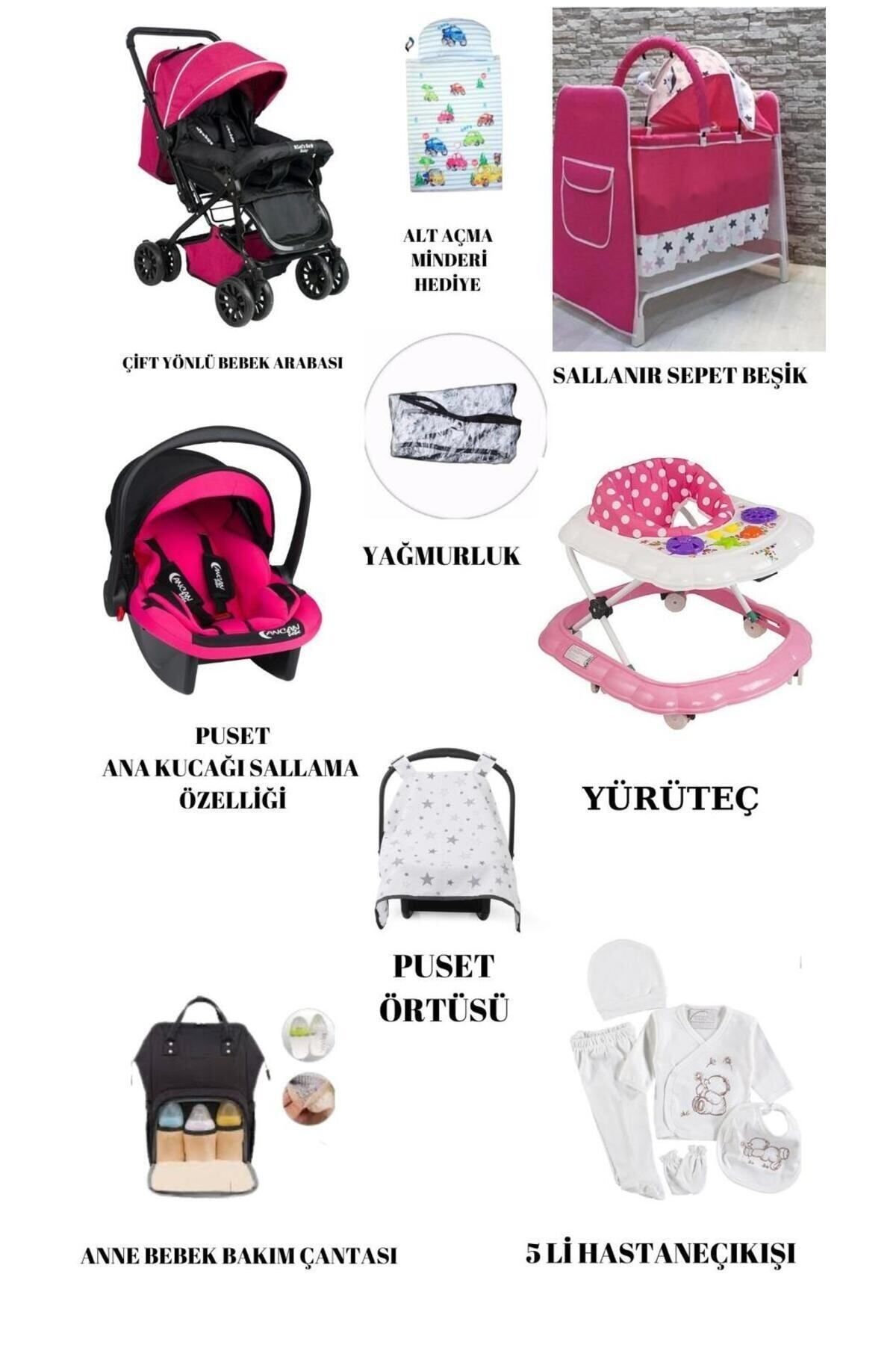 Ayazbebe Ayazkids комплект из 9 предметов для детского приданого кроватка детская коляска ходунки сумка для больничной розетки 454651