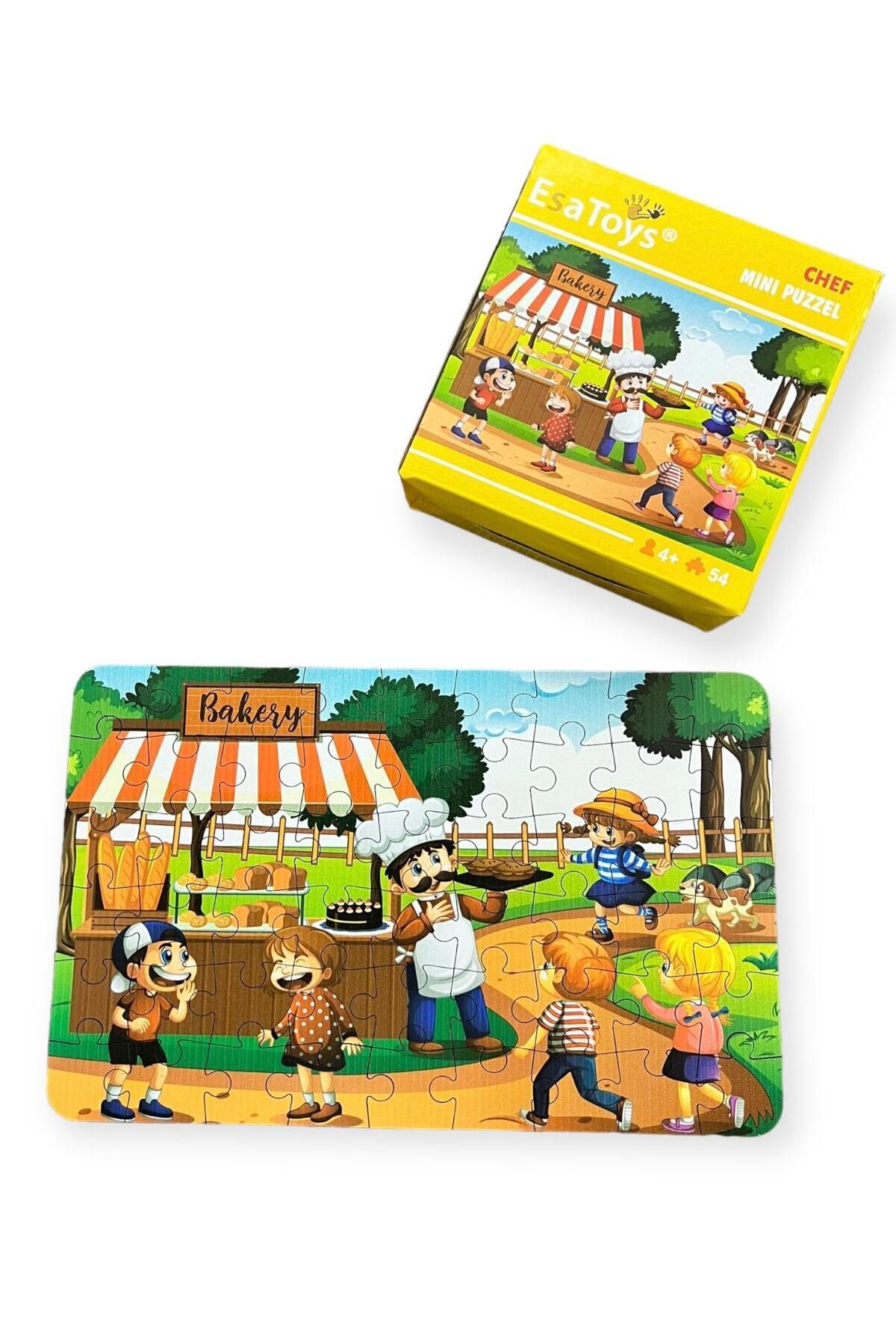 esatoys Ahşap Chef Mini Puzzle | 4 Yaş 54 Parça fotoğrafı 2 (önizleme)
