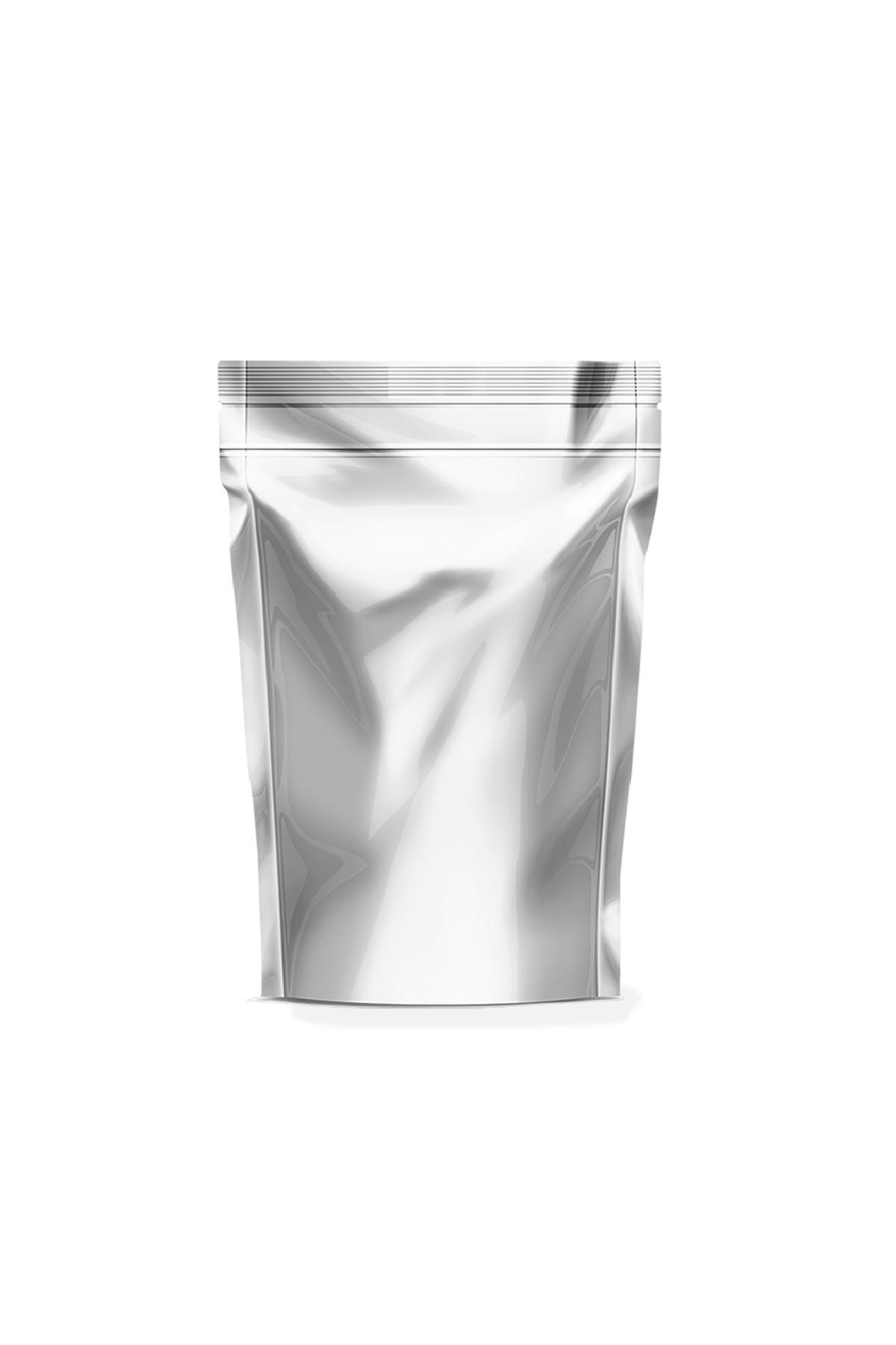 Kolay Ambalaj Gümüş Alüminyum Kilitli Doypack 16x27 4,5 Cm 500 gr 100 Adet