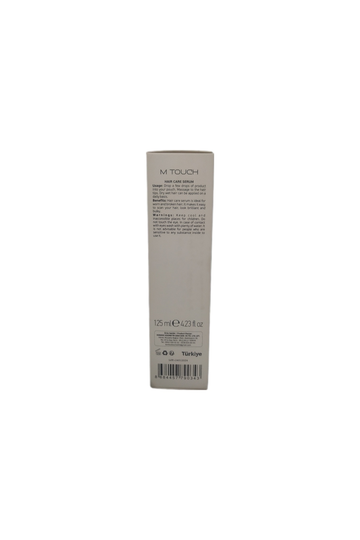 M TOUCH HAIR CARE SAÇ BAKIM SERUMU 125 ML YUMUŞAKLIK & PARLAKLIK İÇEREN SERUM — M5 — تصویر 4 از 5