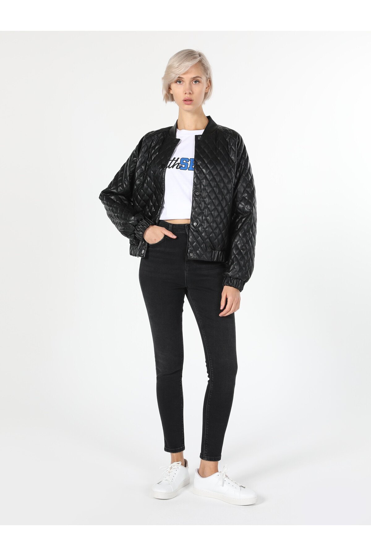 کاپشن زنانه  | .CL1060235_Q1.V1_BLK Colin’s - Image 3