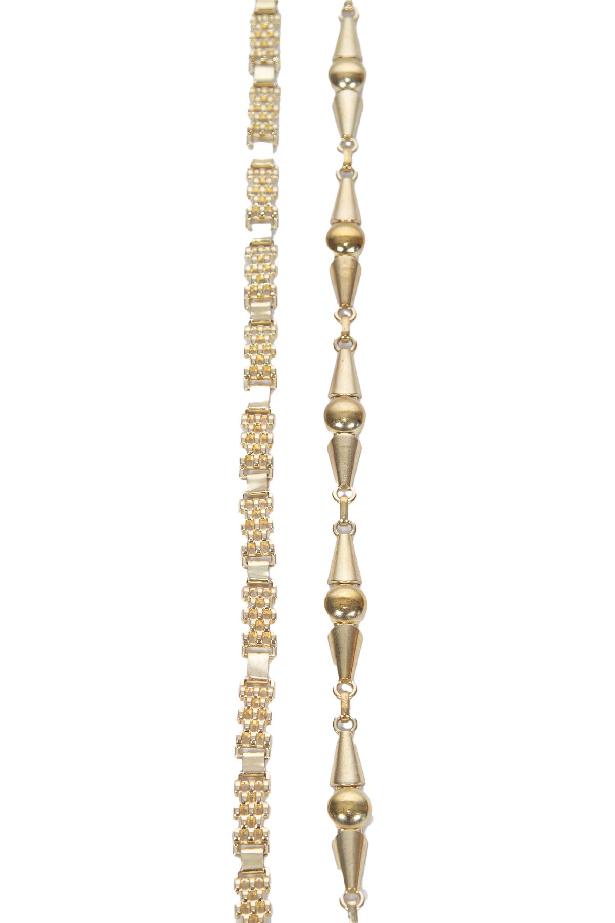 Sun Pieces-Gold Color Milli Chain Belt - Body Chain 6