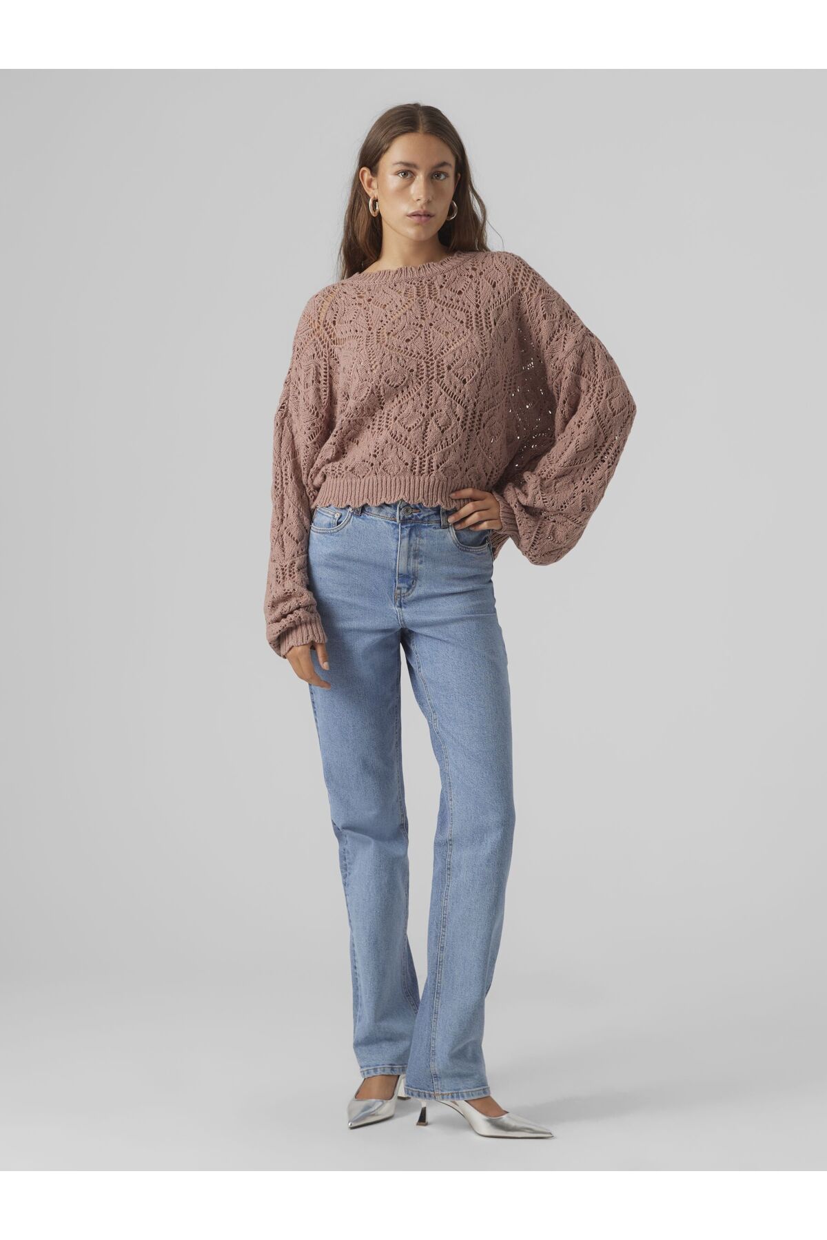 Vero Moda-Strickpullover VMFIOLA LS O-NECK PULLOVER OWN 4