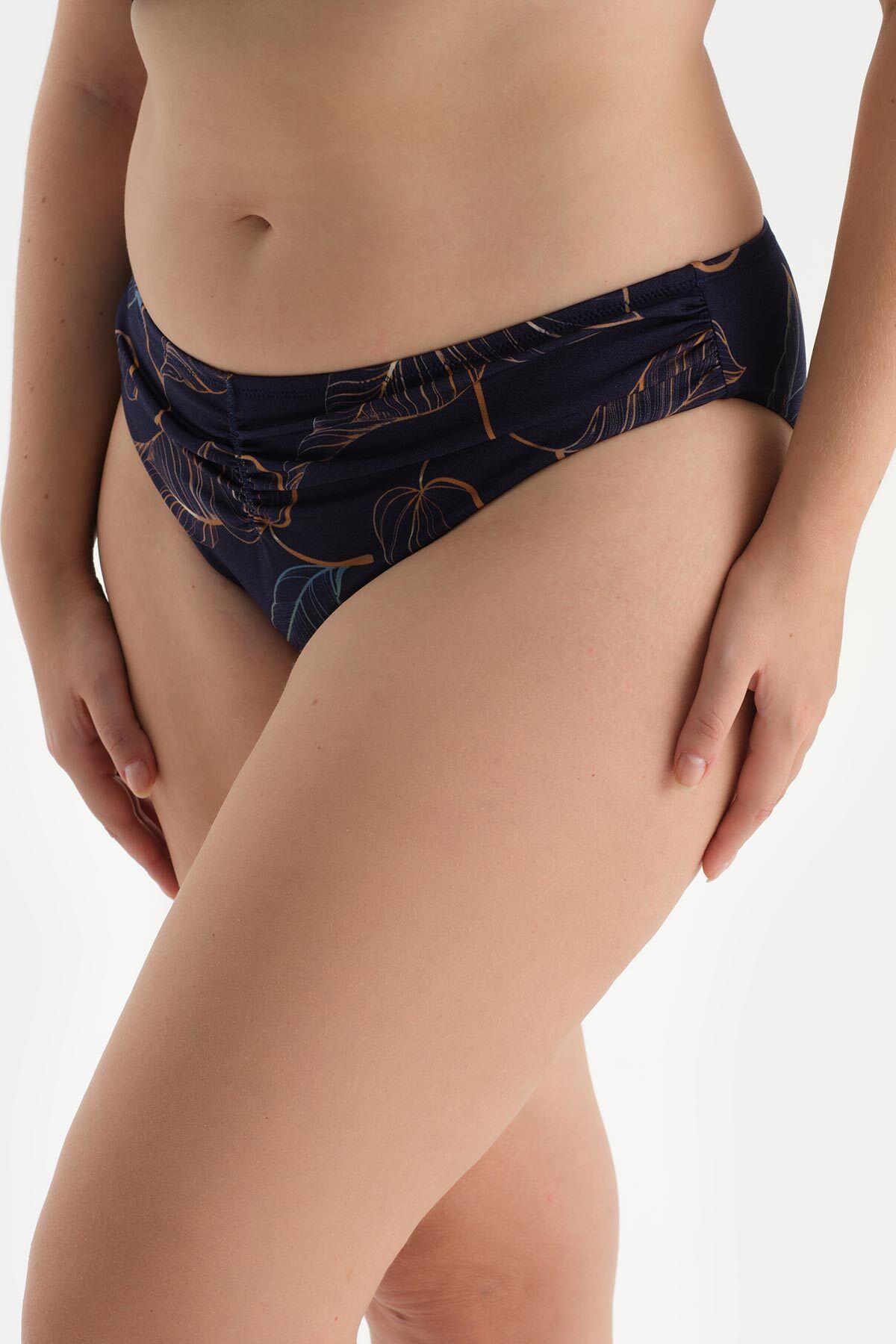 Dagi-Marineblaue Bikinihose mit hoher Taille 6