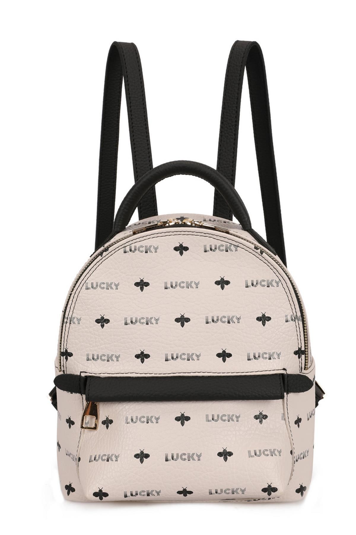 Lucky Bees Wzorzysty Damski Plecak Średniej Wielkości Kobieta - One Size
