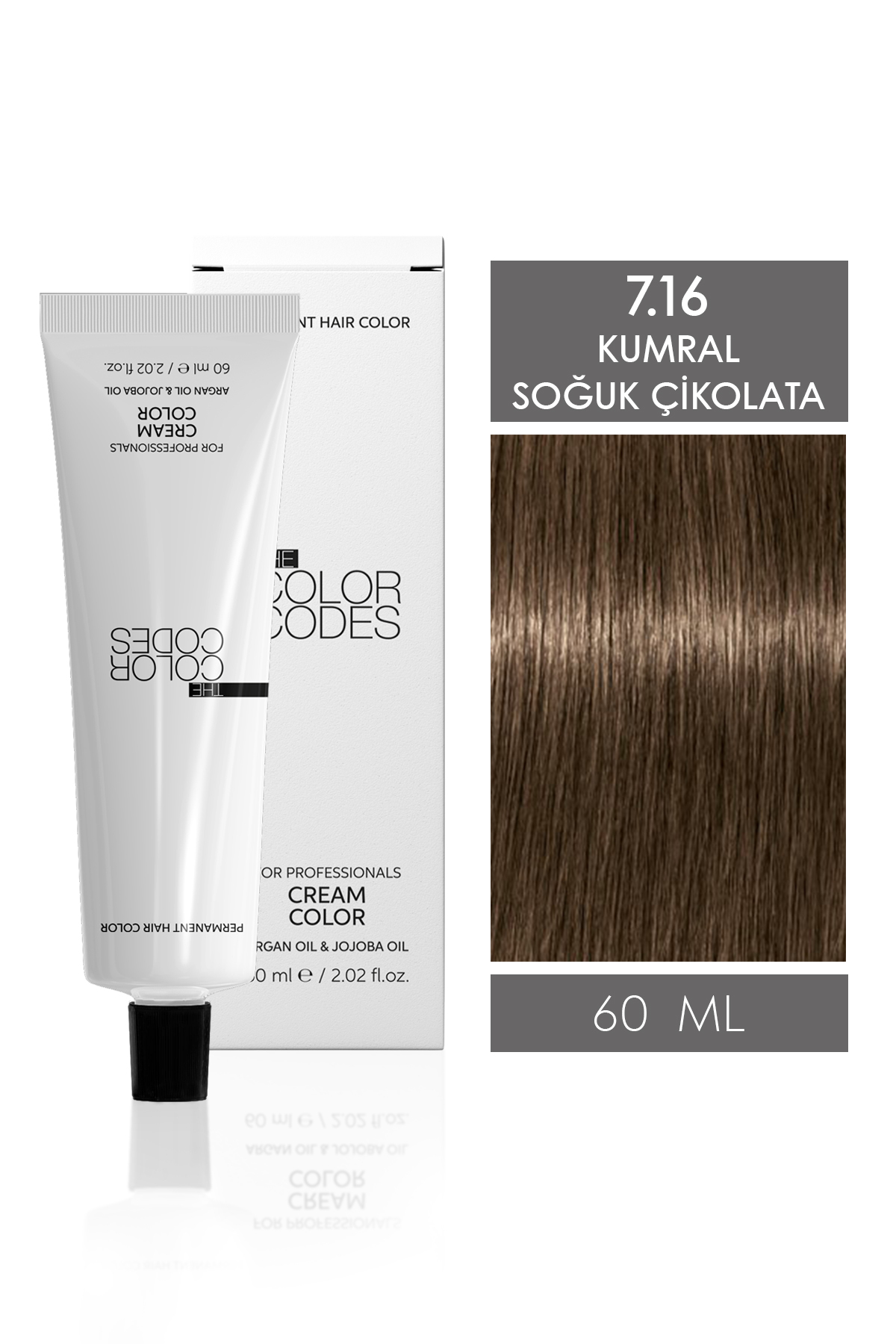 THE COLOR CODES Cream Color 7.16 Kumral Soğuk Çikolata 60 ml