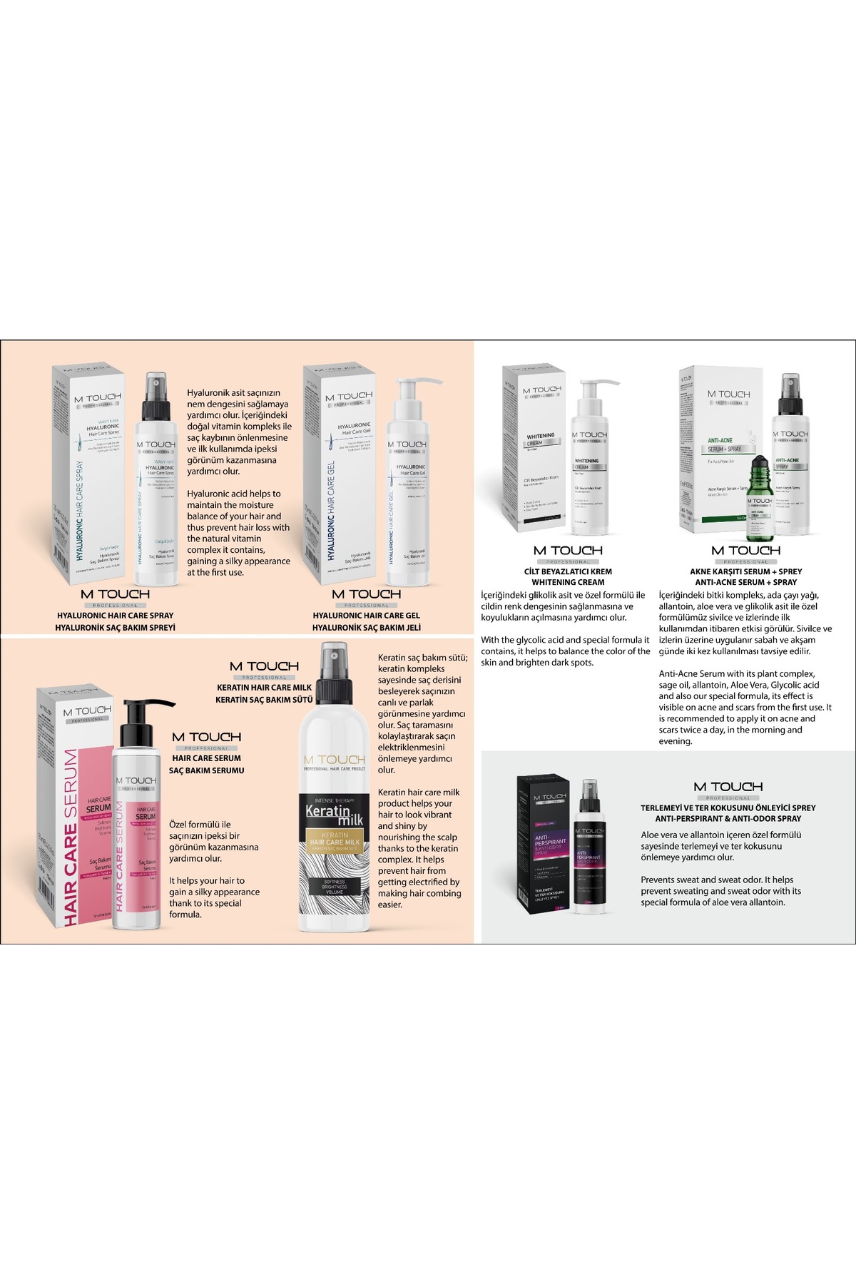 M TOUCH HAIR CARE SAÇ BAKIM SERUMU 125 ML YUMUŞAKLIK & PARLAKLIK İÇEREN SERUM — M5 — تصویر 3 از 5